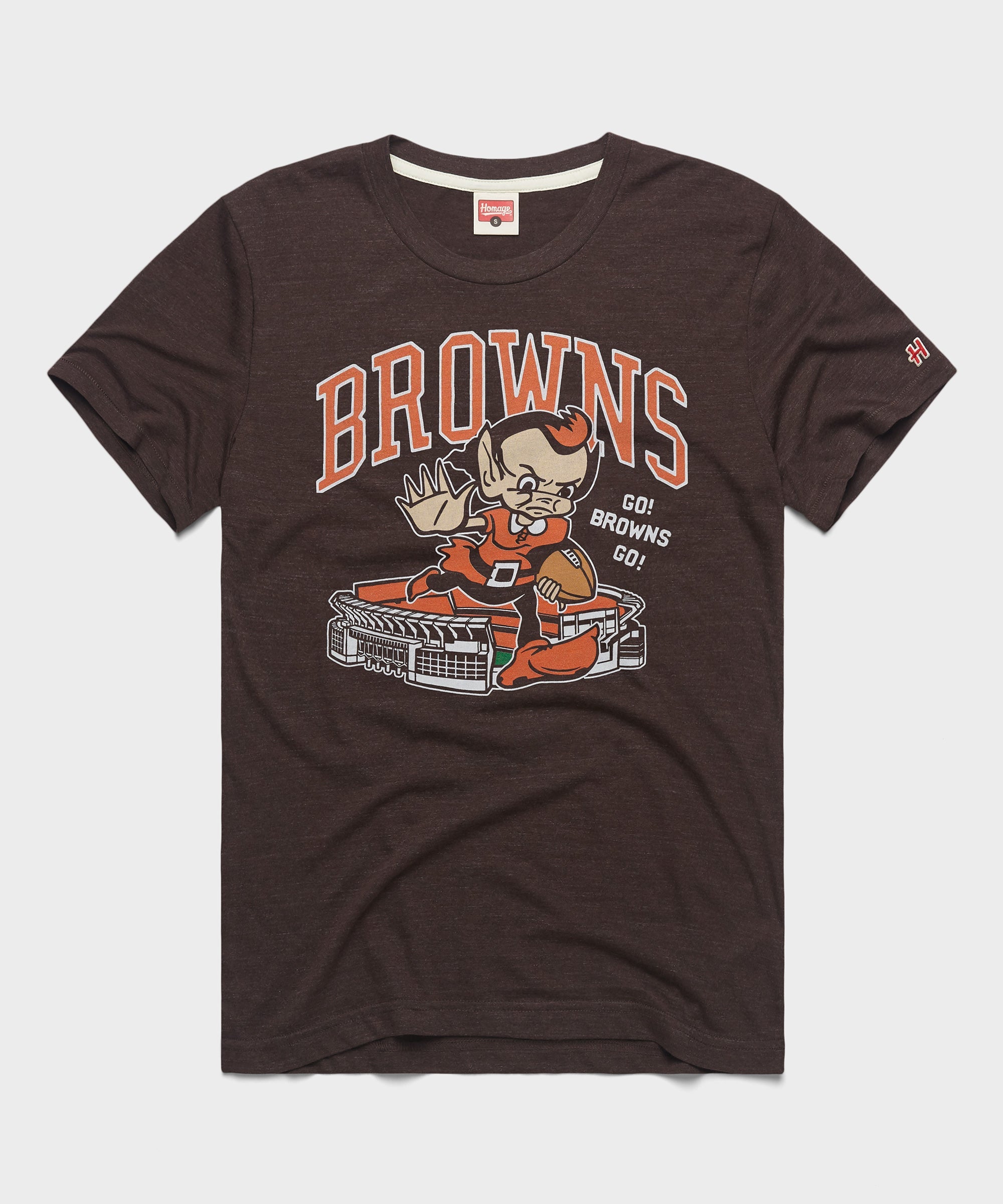 Cleveland Browns Brownie Stiff Arm Stadium
