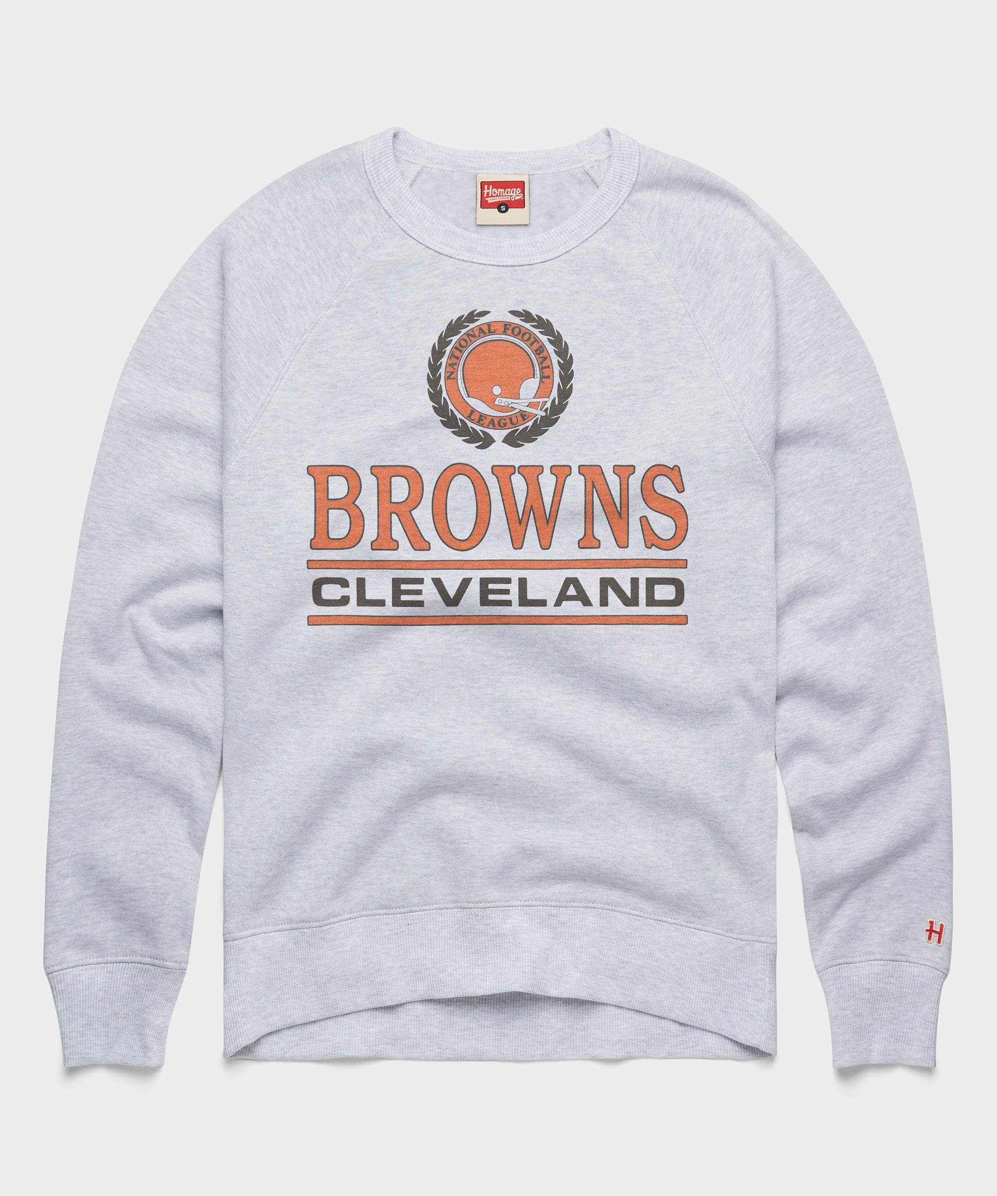 Cleveland Browns Crest Crewneck Ash