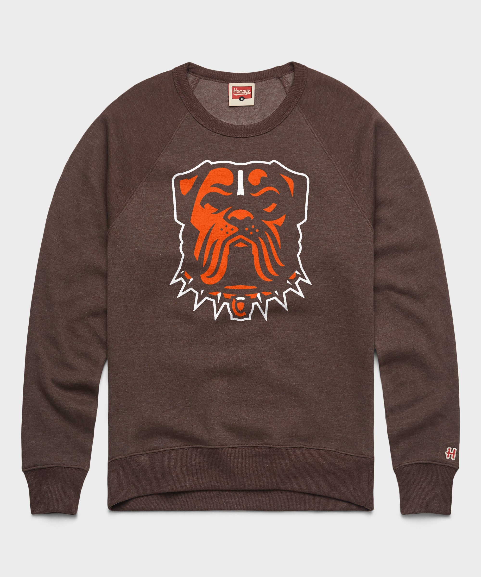 Cleveland Browns Dog Logo Crewneck