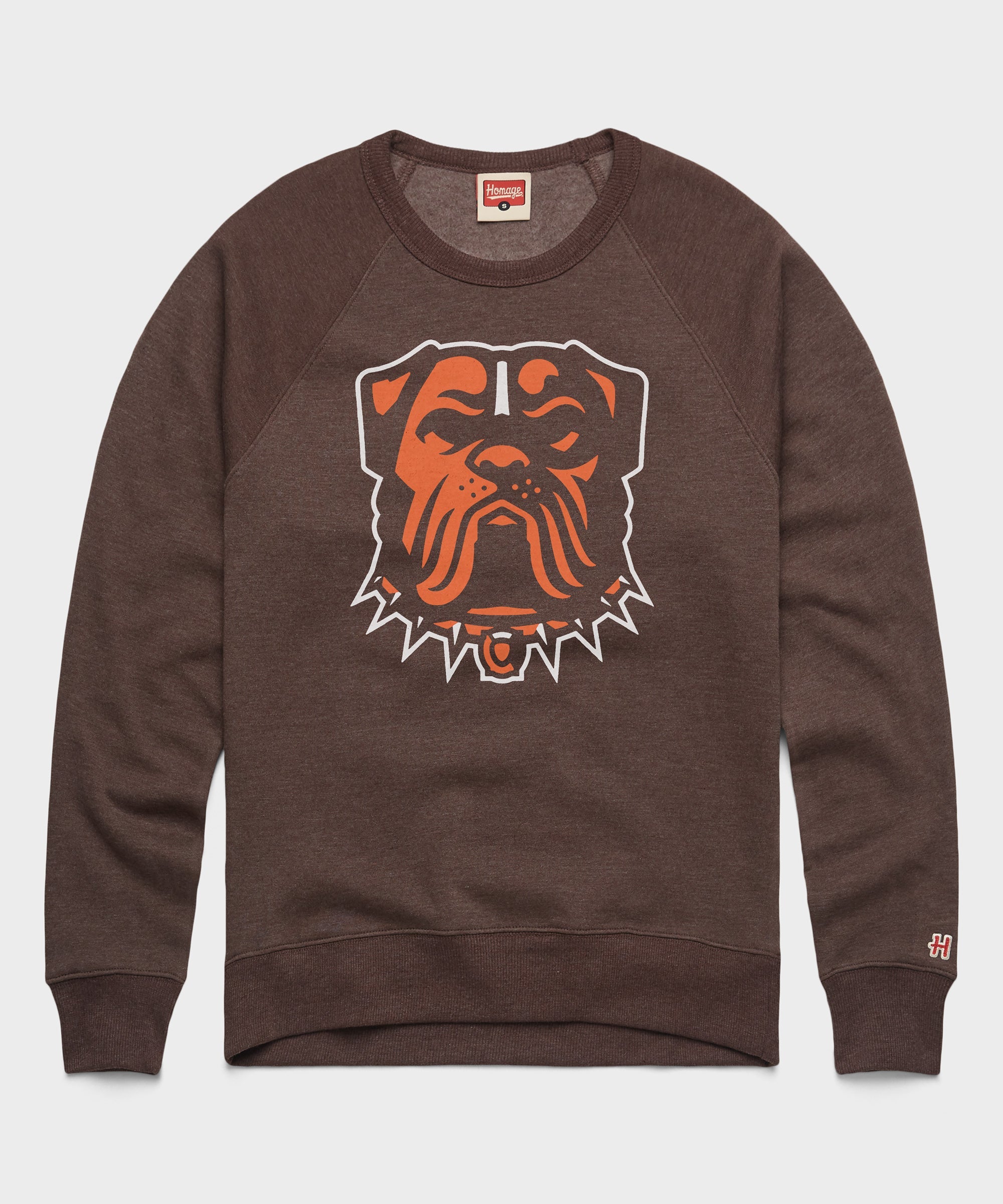 Cleveland Browns Dog Logo Crewneck