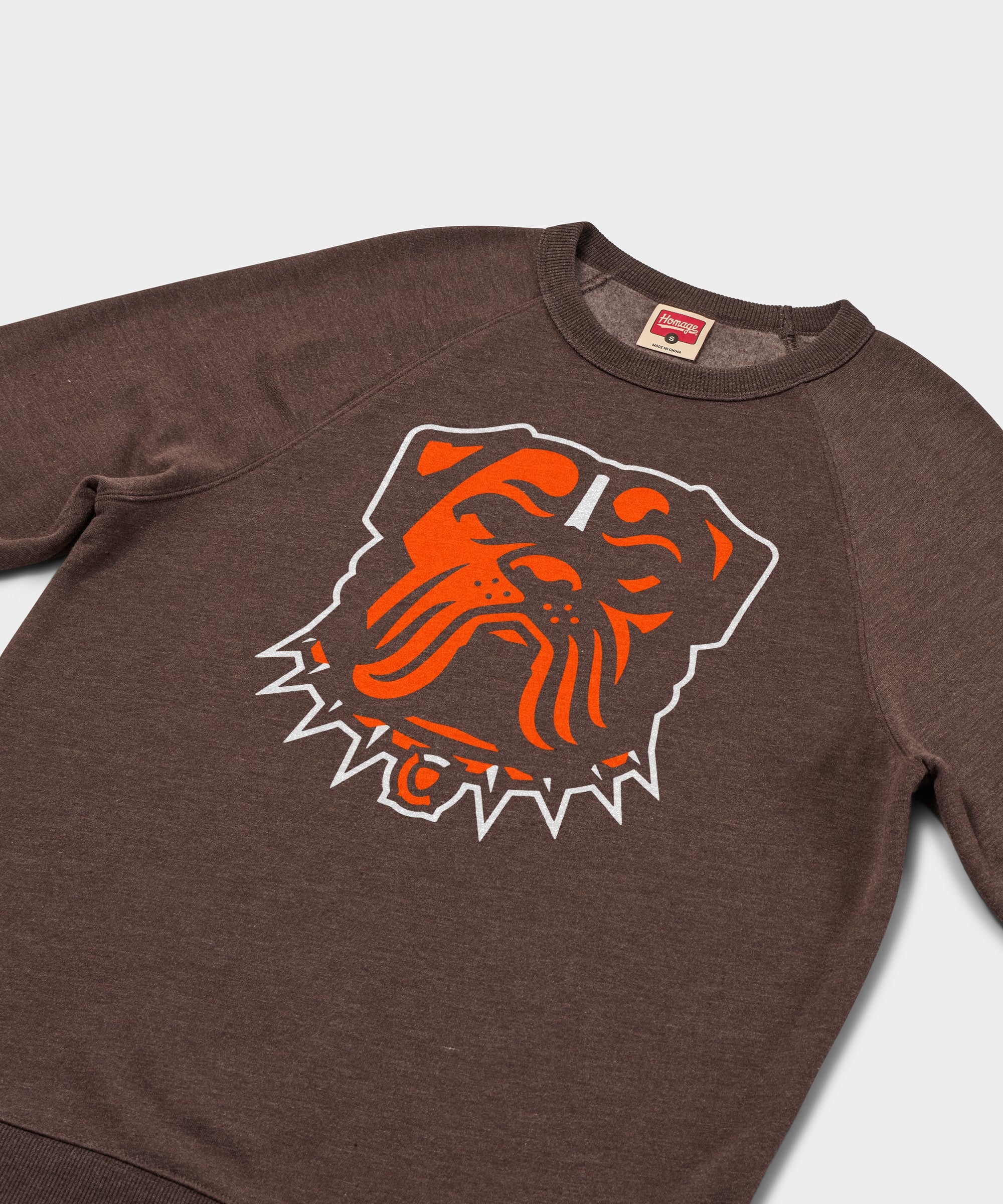 Cleveland Browns Dog Logo Crewneck