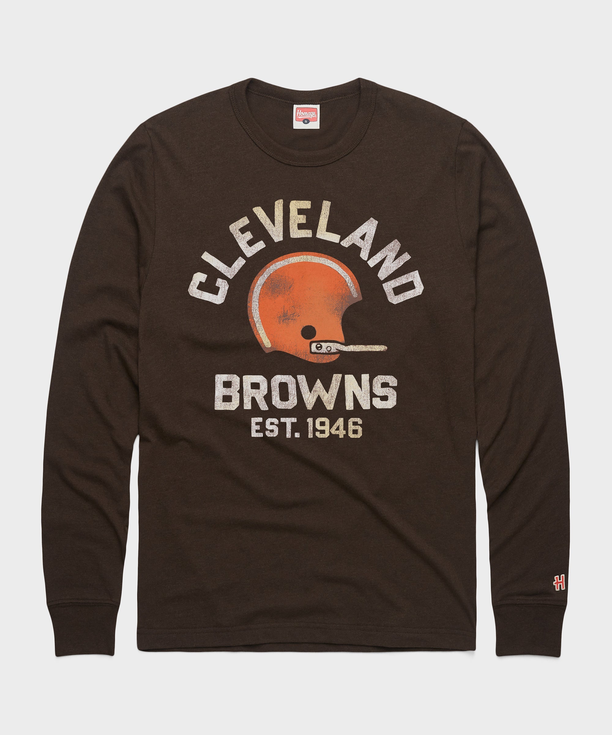 Cleveland Browns Est. 1946 Long Sleeve Tee Brown