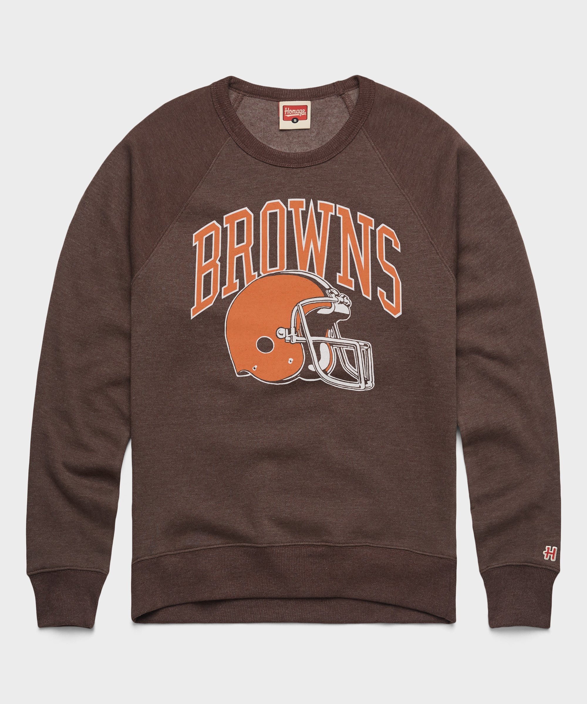 Cleveland Browns Helmet Retro Crewneck