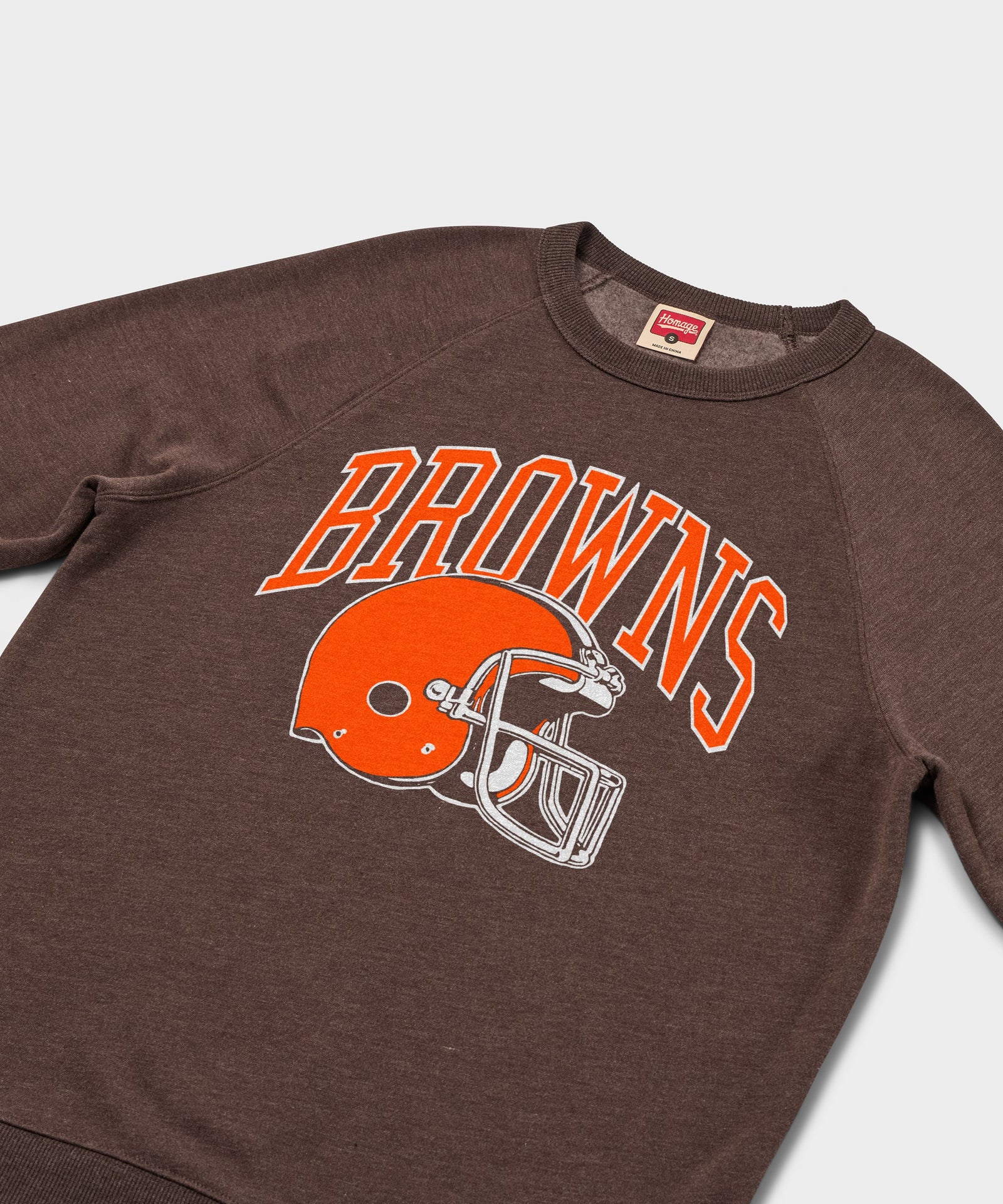 Cleveland Browns Helmet Retro Crewneck