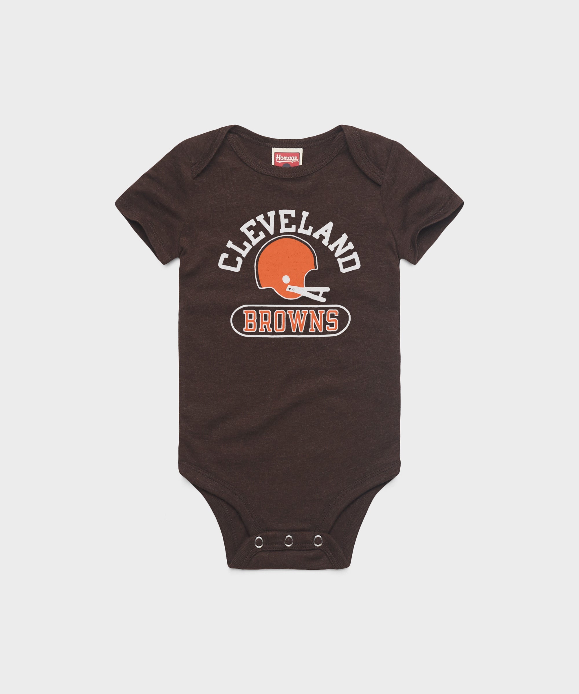 Cleveland Browns Throwback Helmet Baby One Piece