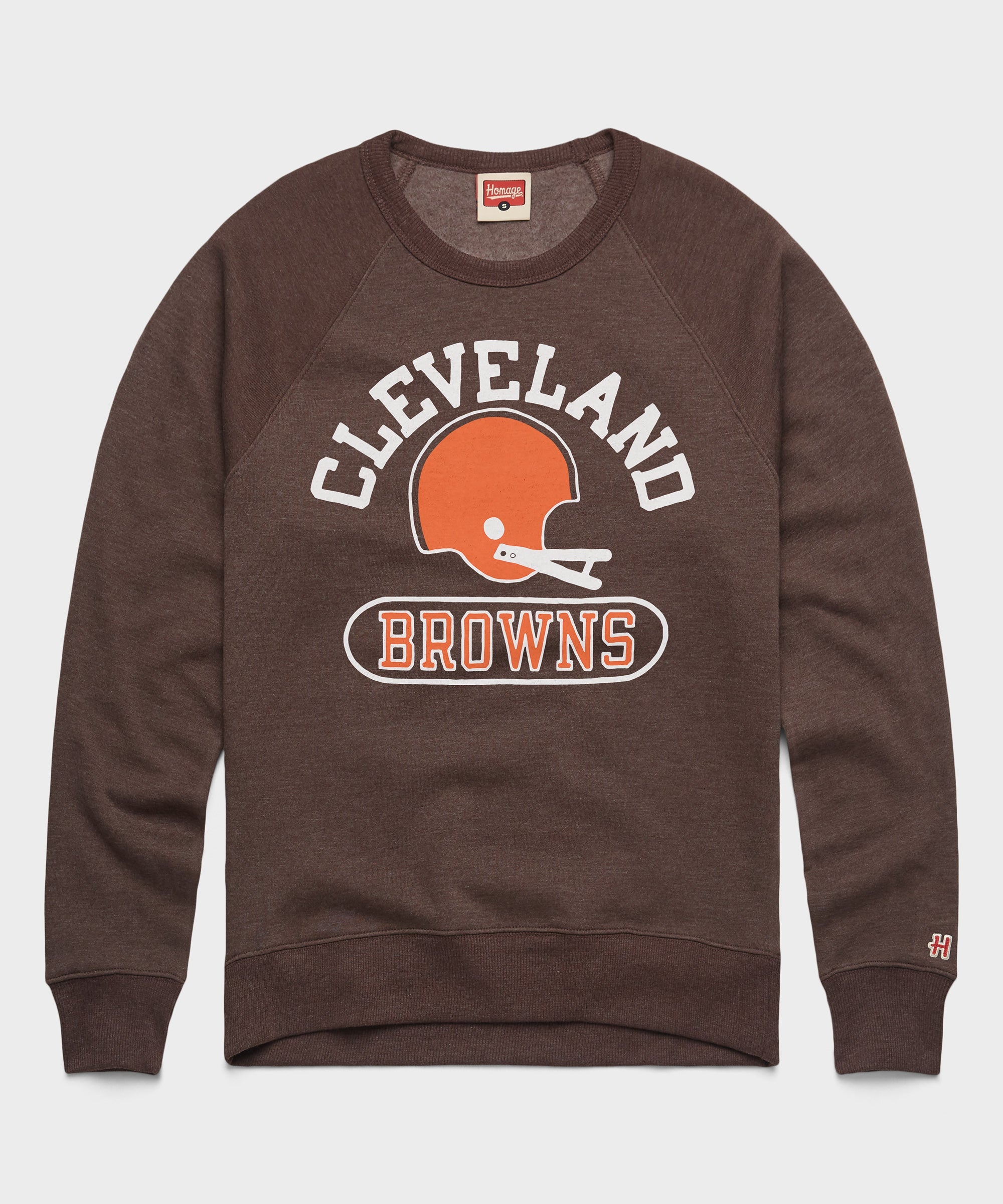 Cleveland Browns Throwback Helmet Crewneck