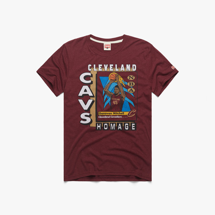 Cleveland Cavaliers Cavs Athletic Shirt Majestic Orange Retro NBA Logo M  Rare