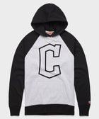 Cleveland Guardians Cap Logo '22 Blackout Colorblock Hoodie