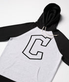 Cleveland Guardians Cap Logo '22 Blackout Colorblock Hoodie