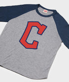 cleveland guardians cap logo '22 raglan