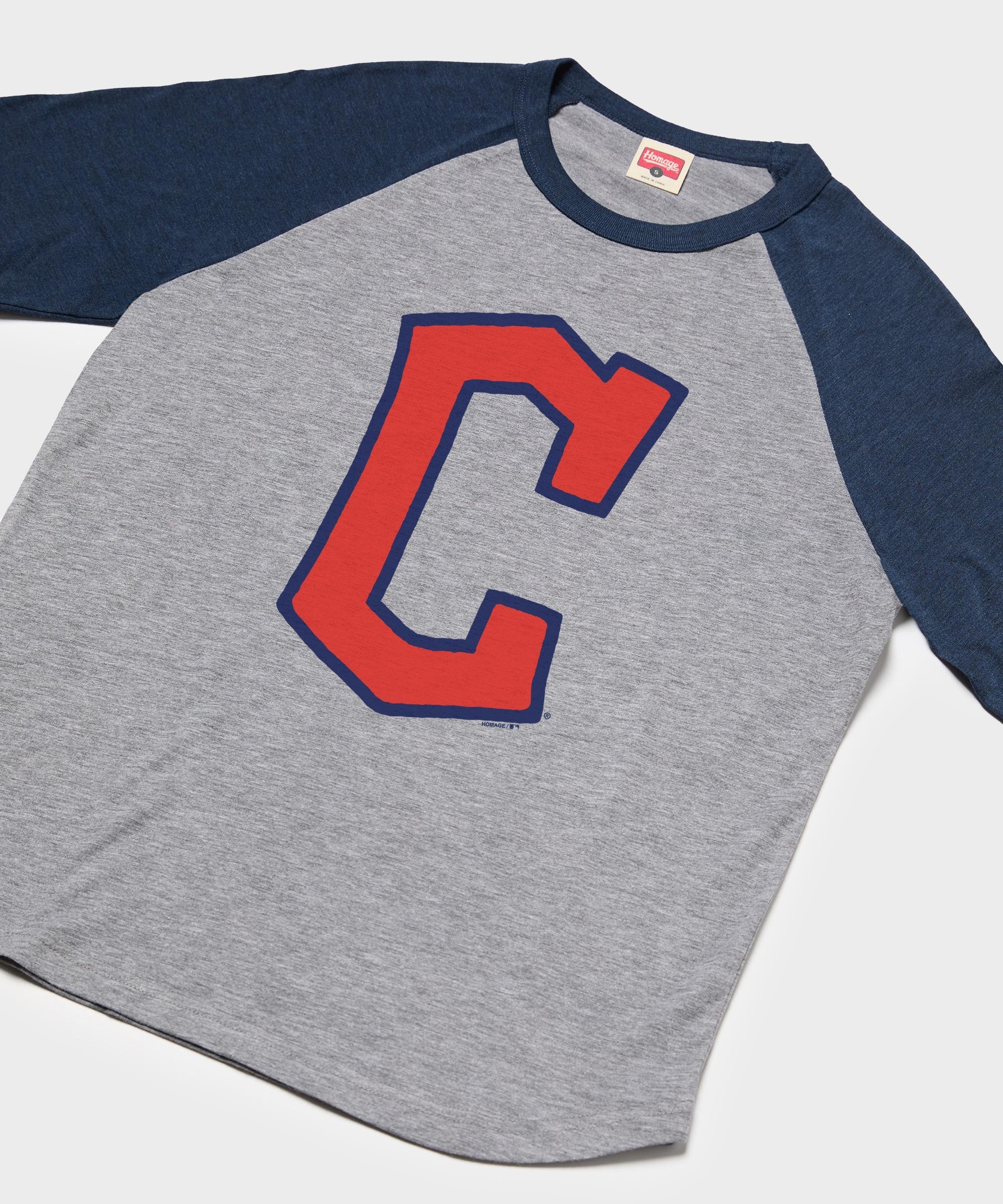 cleveland guardians cap logo '22 raglan