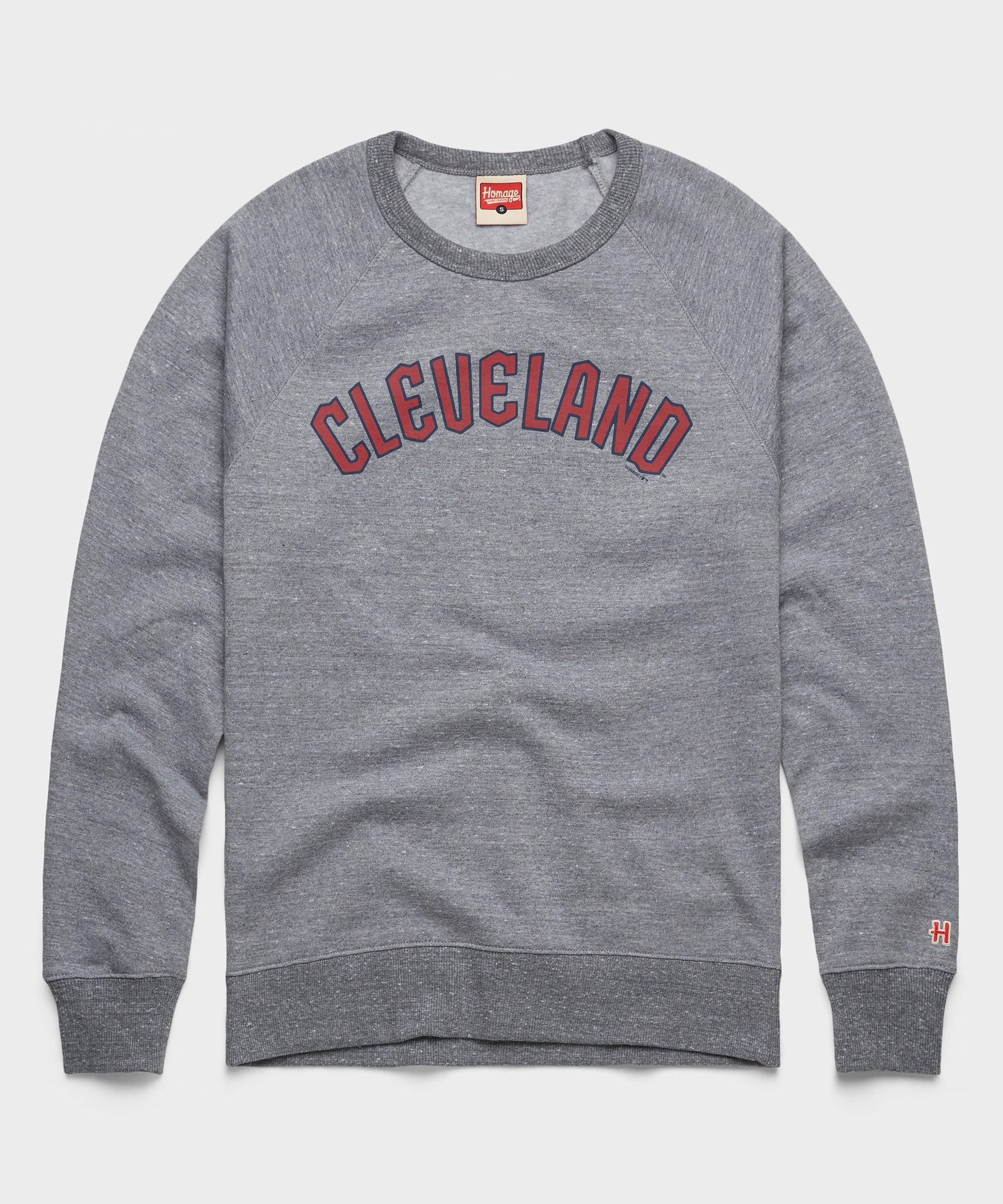 Cleveland Guardians Jersey Logo '21 Crewneck Grey