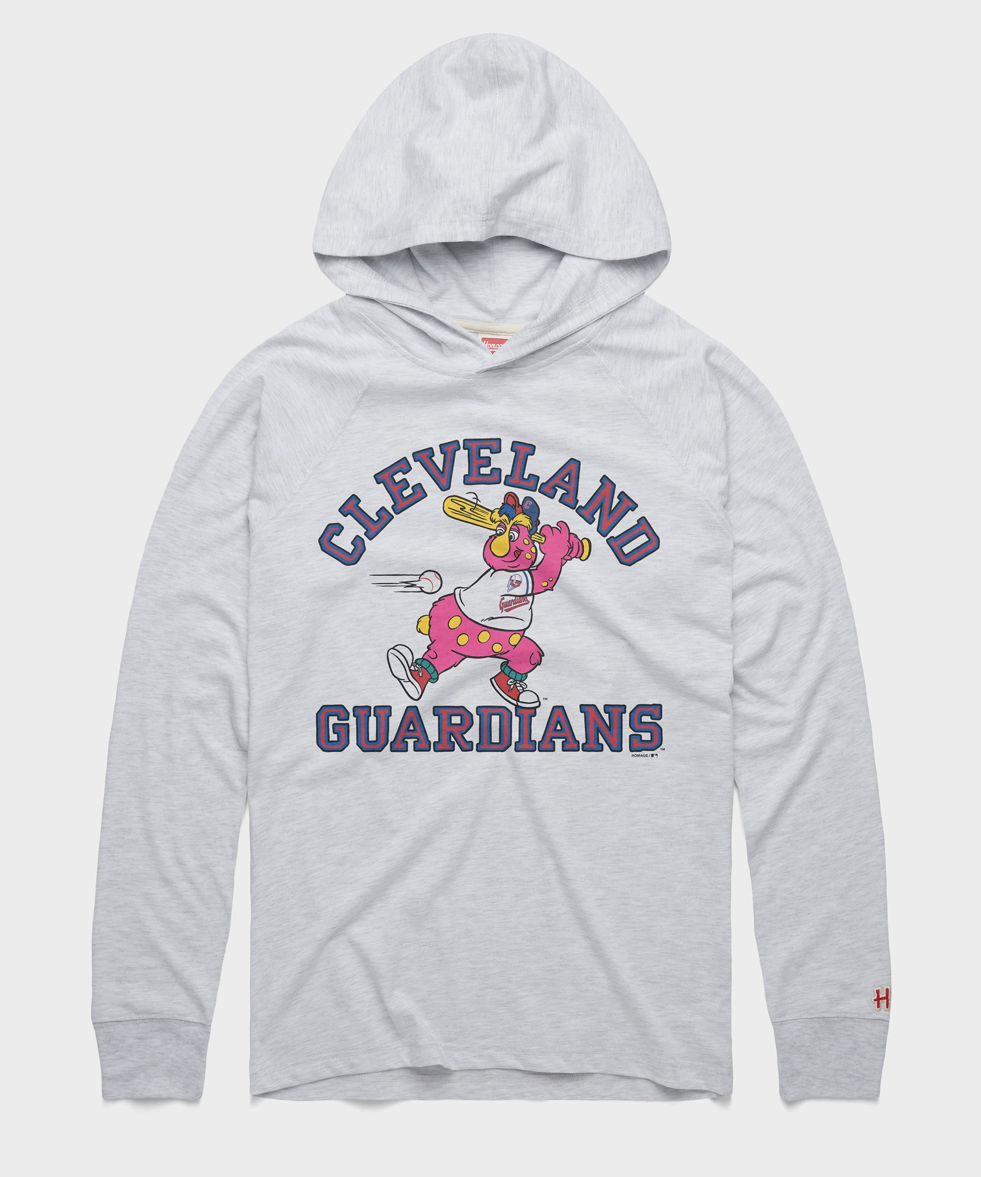 Cleveland Guardians Slider Lightweight Hoodie Ash