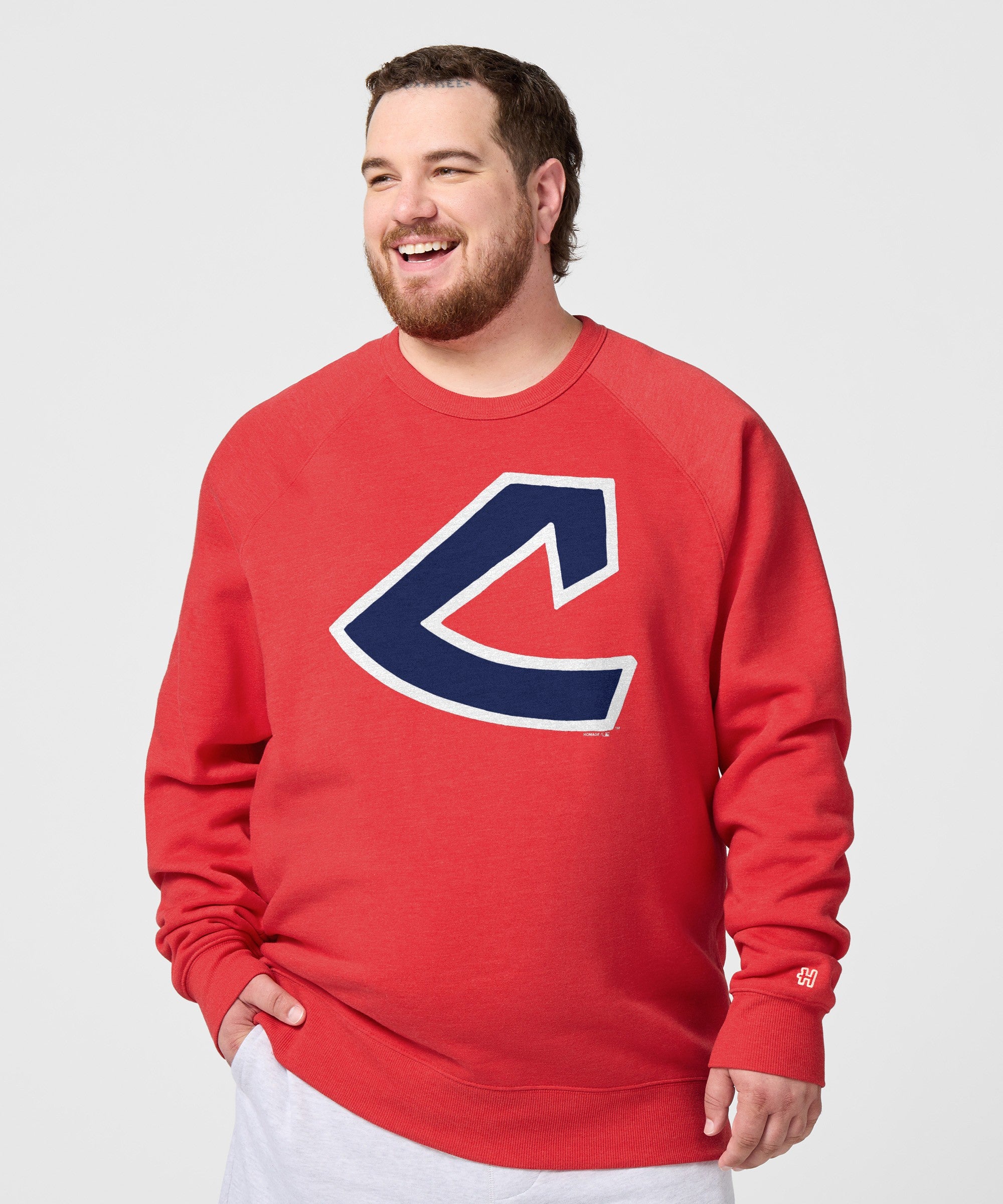 Cleveland Indians Cap Logo '73 Crewneck