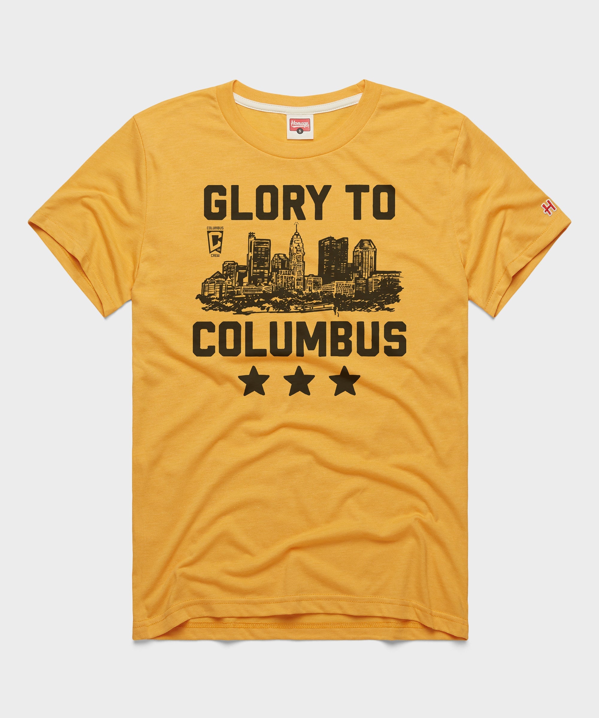 Columbus Crew Glory To Columbus Skyline Gold