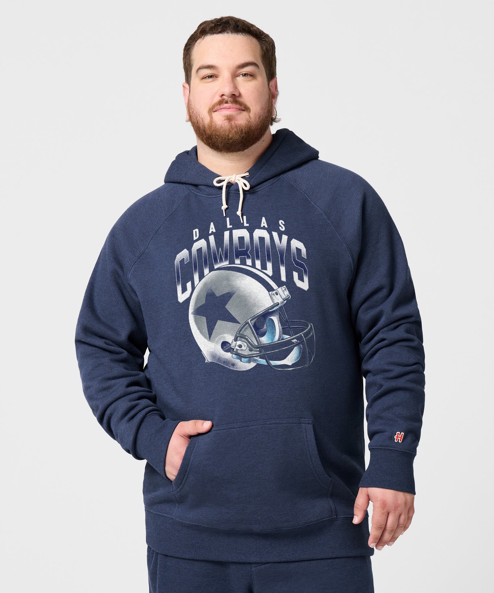 Dallas Cowboys Gradient Helmet Hoodie