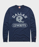 Dallas Cowboys Throwback Helmet Long Sleeve Tee