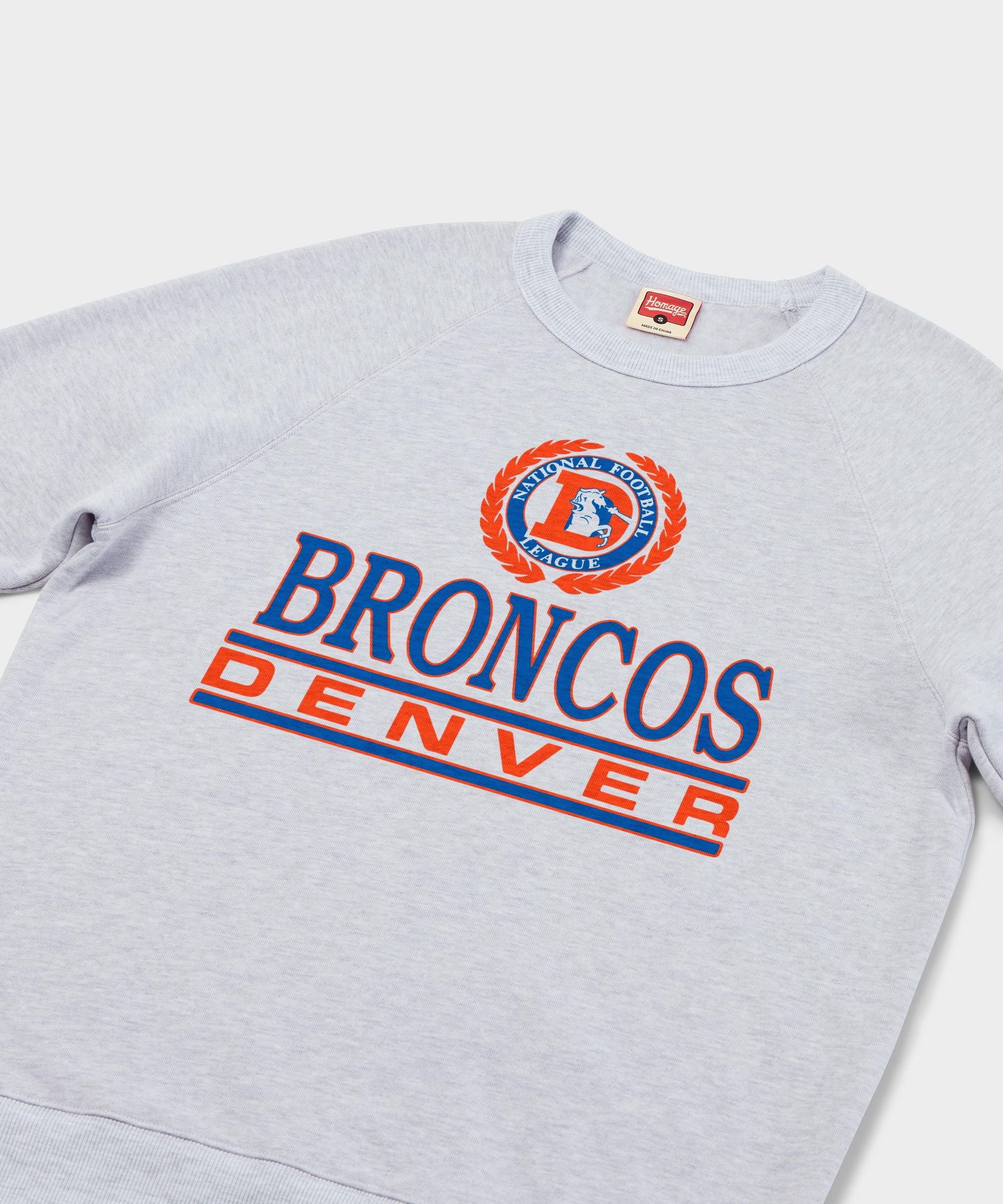 Denver Broncos Crest Crewneck Sweatshirt | Vintage-Inspired Crest