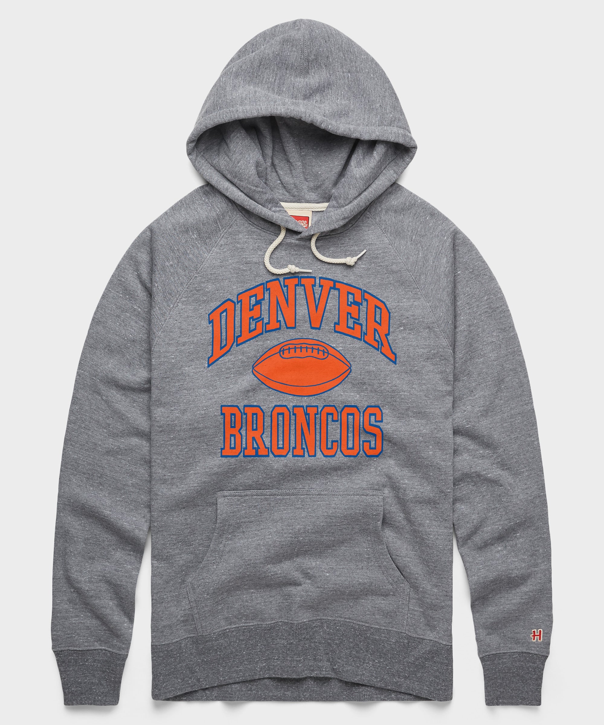 Denver Broncos Gridiron Hoodie Grey