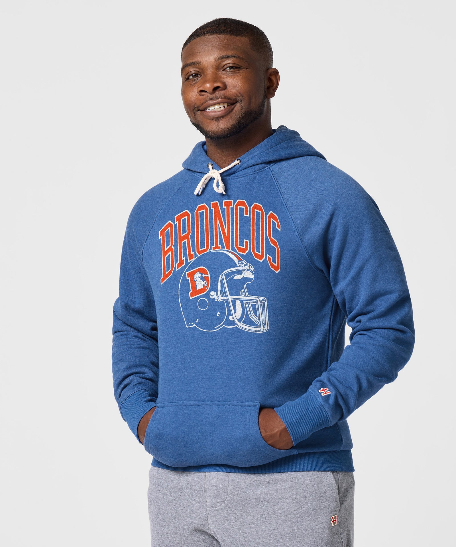 Denver Broncos Helmet Retro Hoodie