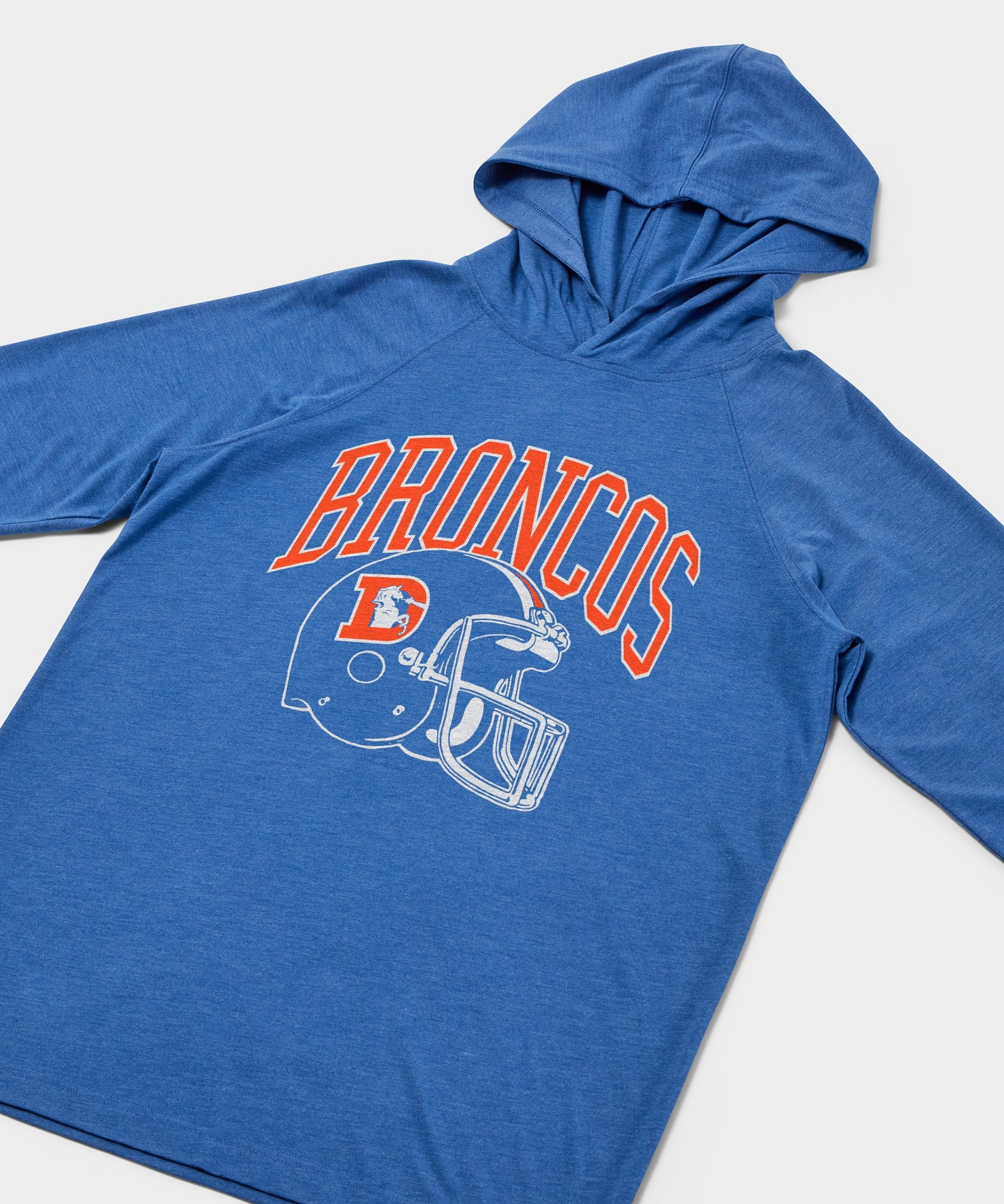 Denver Broncos Helmet Retro Lightweight Hoodie