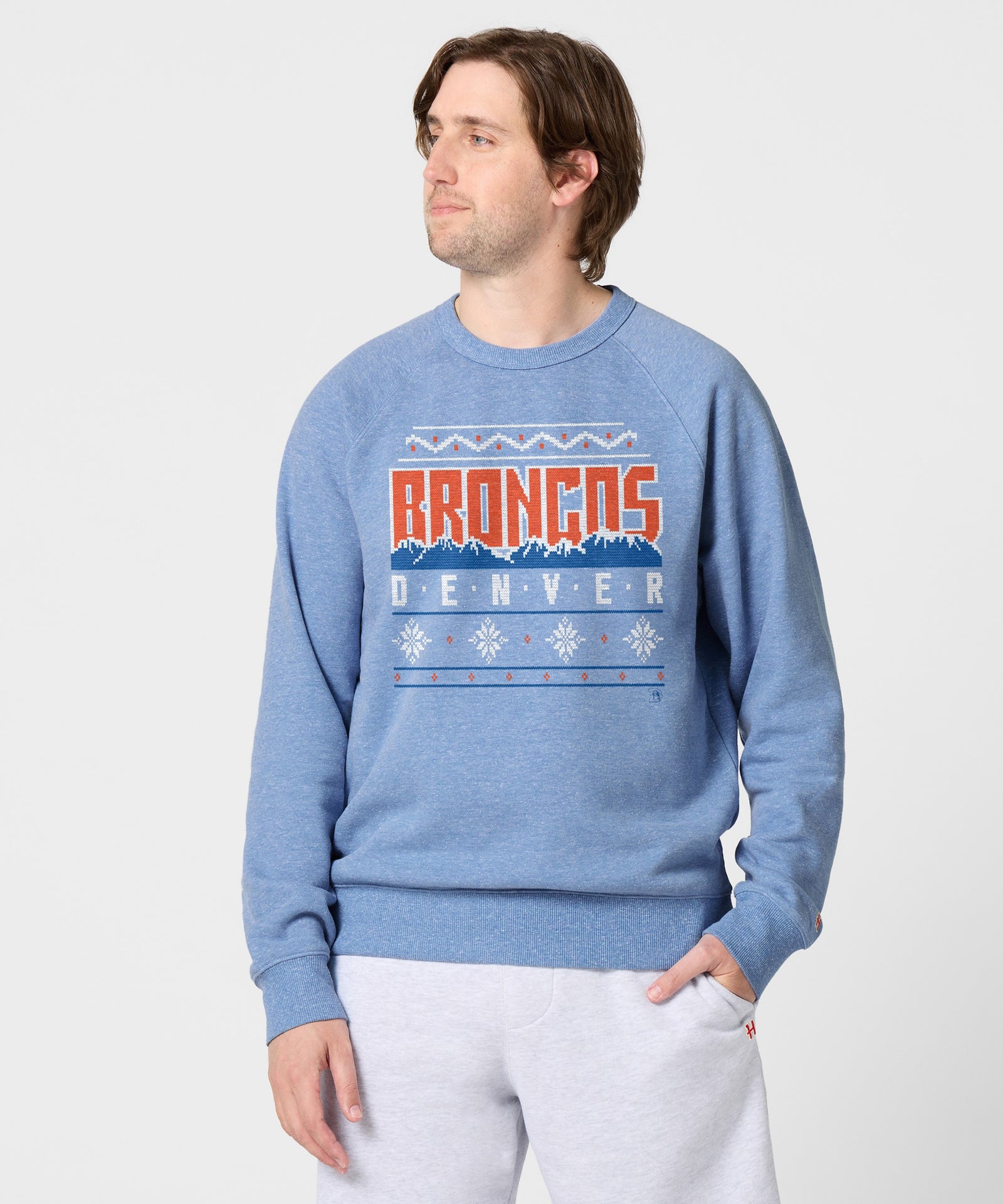 Denver Broncos Holiday Crewneck