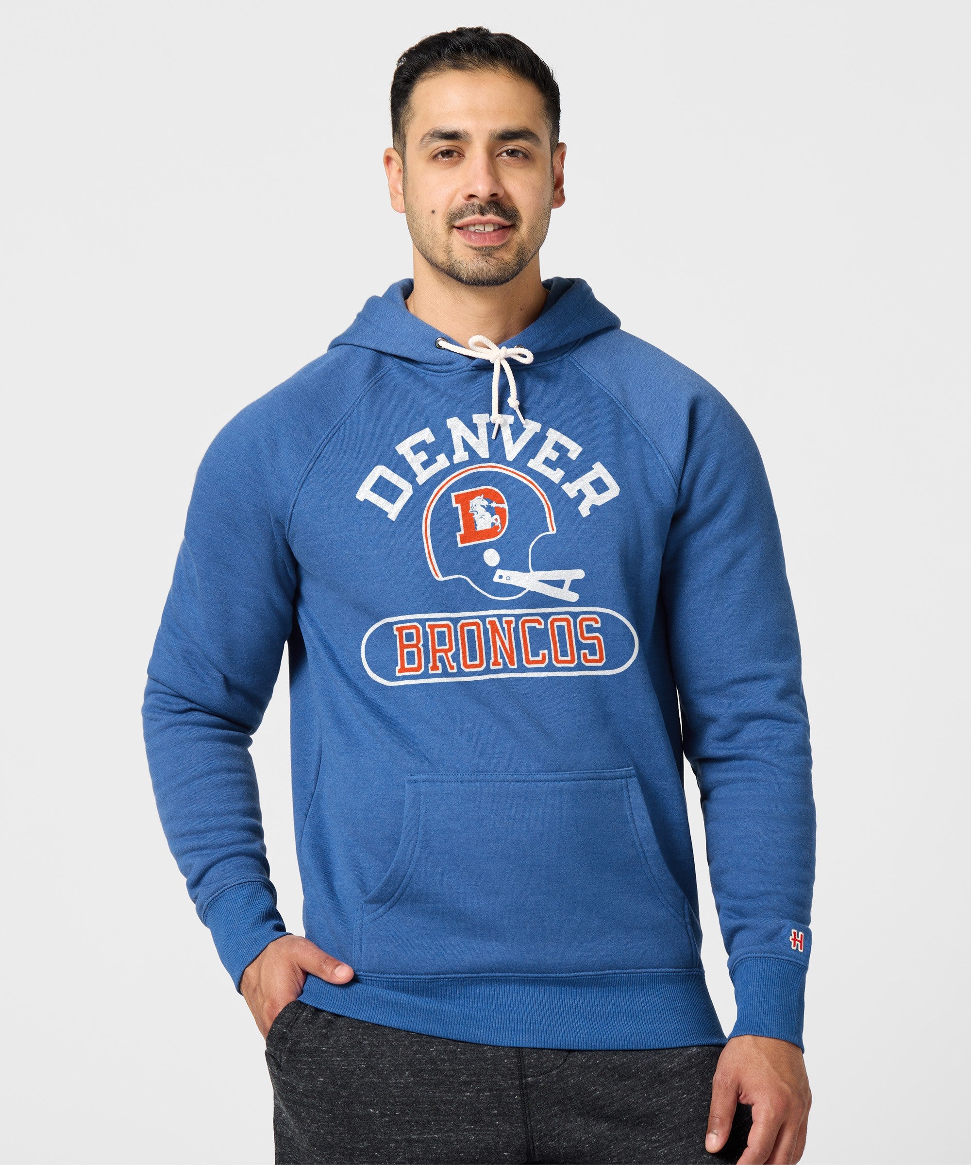 Denver Broncos Throwback Helmet Hoodie
