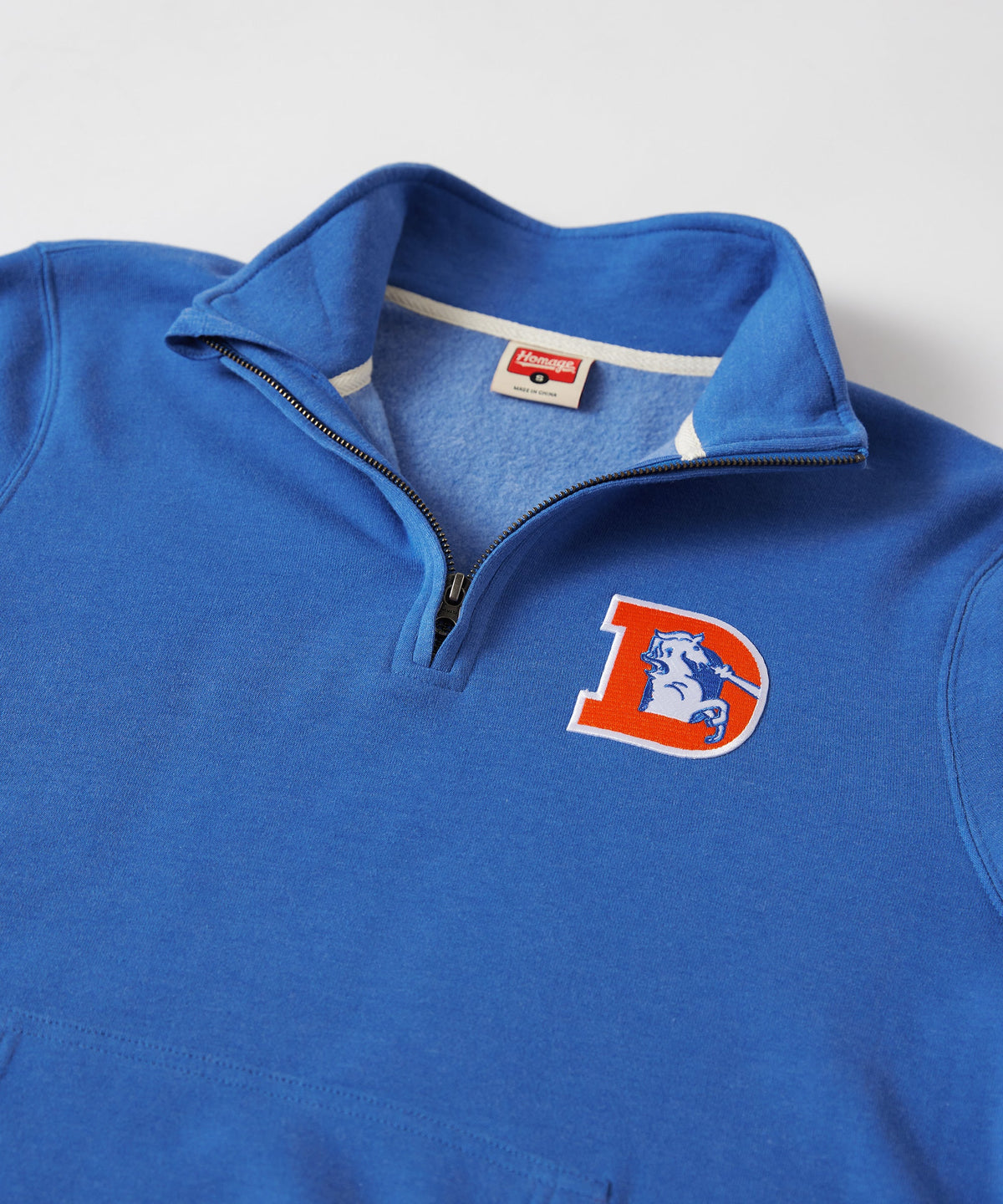 Denver Broncos '93 Applique Quarter Zip Pullover