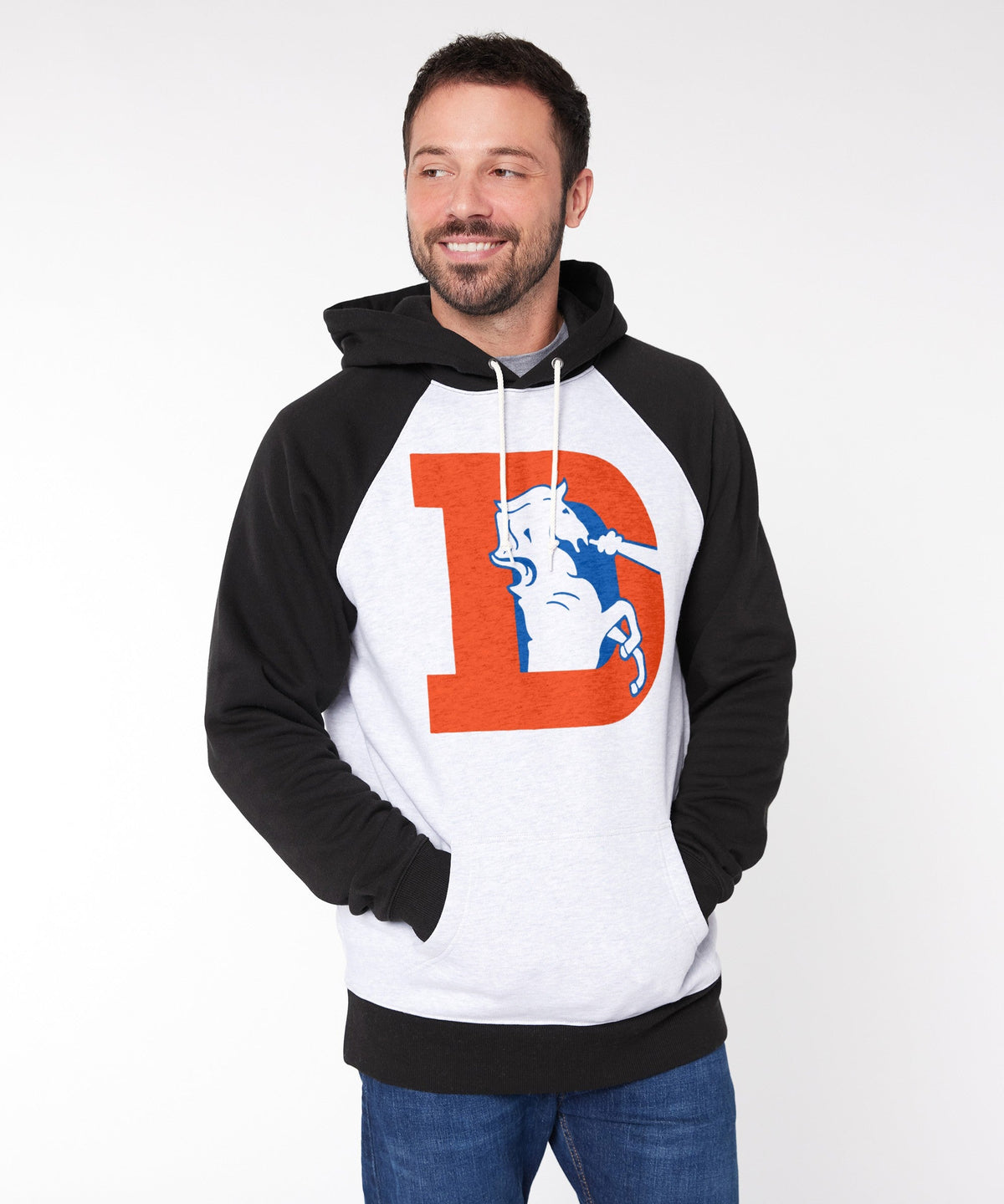 Denver Broncos '93 Colorblock Hoodie