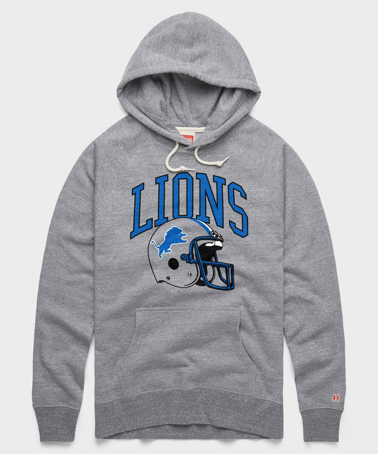 Detroit Lions Helmet Retro Hoodie