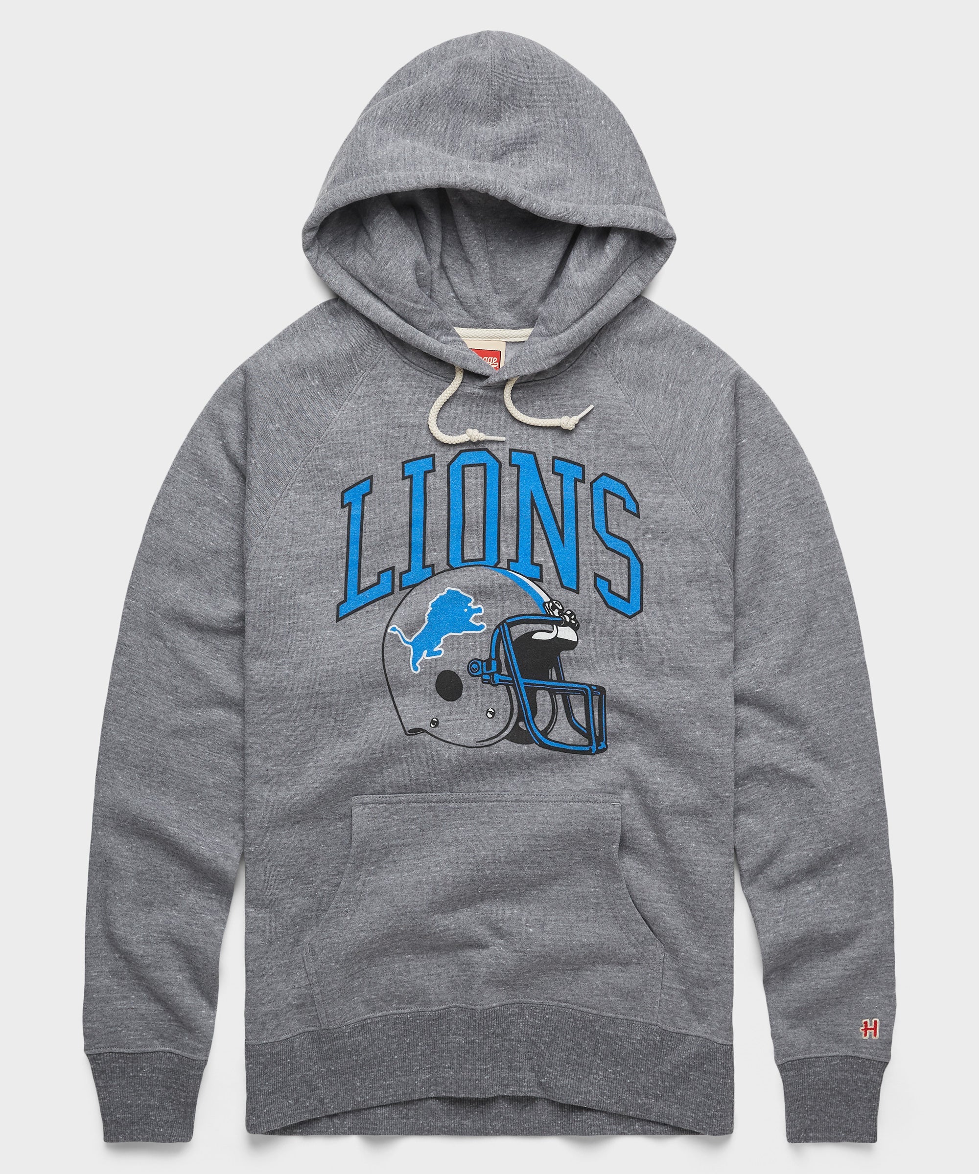Detroit Lions Helmet Retro Hoodie