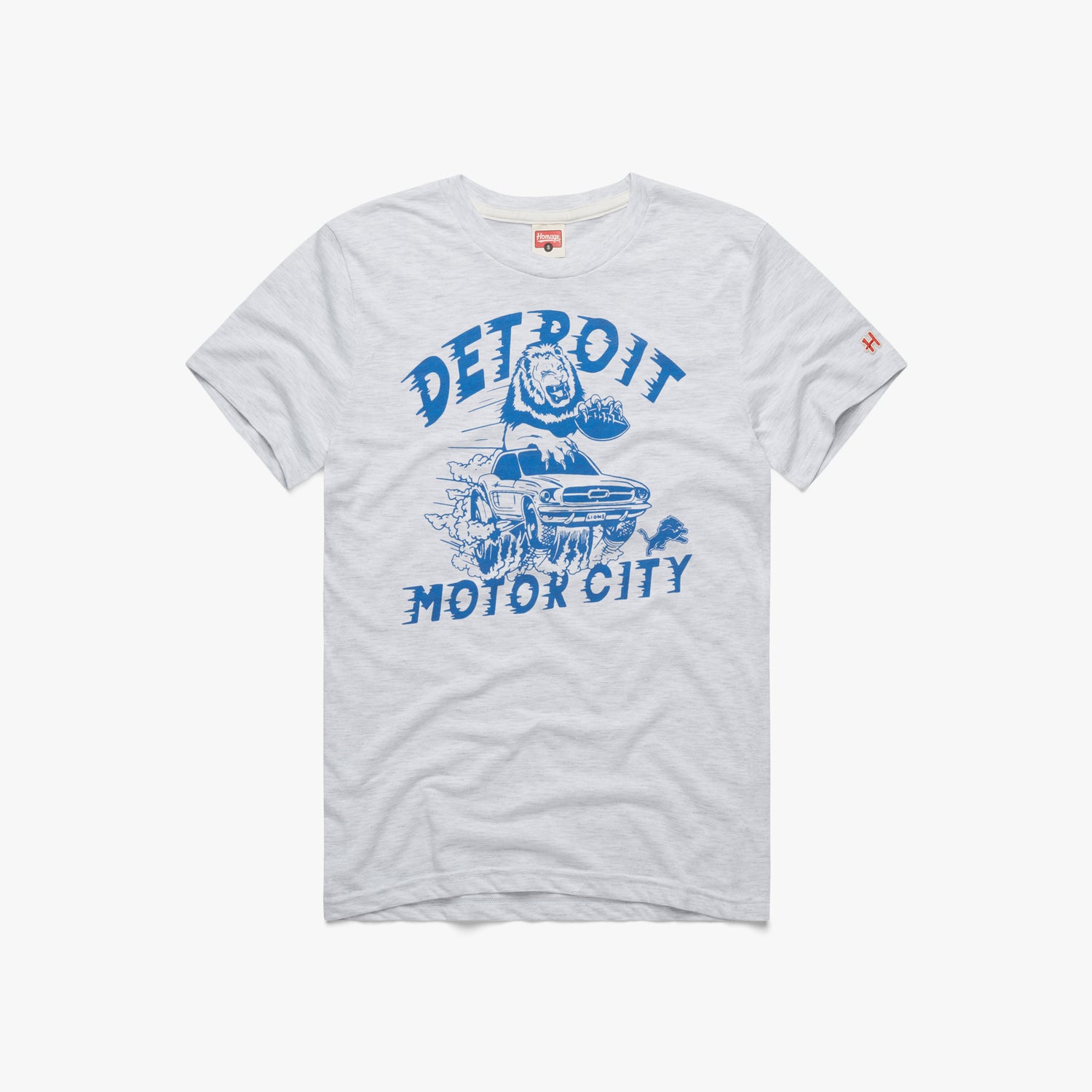 Detroit Lions Motor City T-Shirt from Homage. | Officially Licensed Vintage NFL Apparel from Homage Pro Shop.