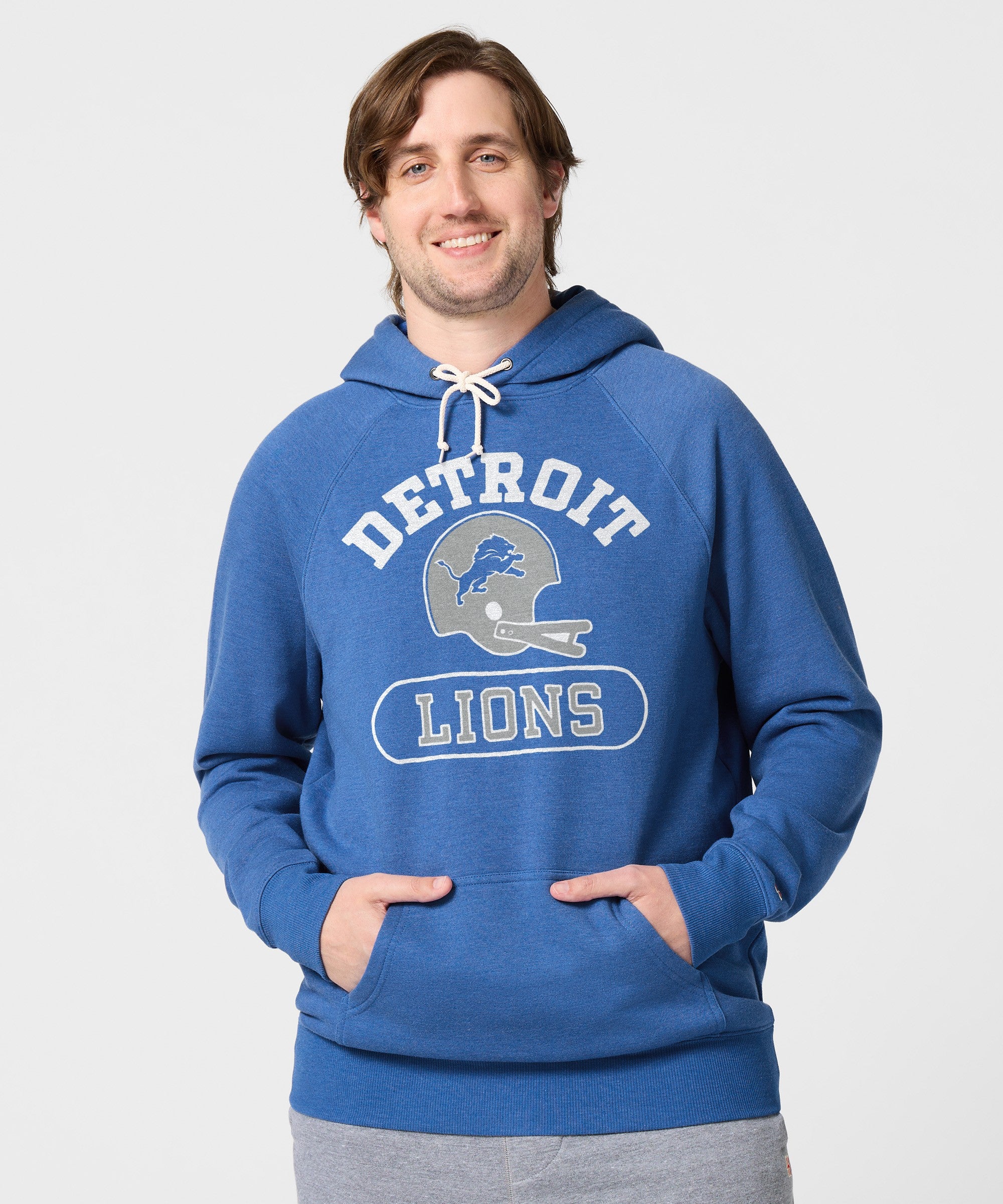 Detroit Lions Throwback Helmet Hoodie