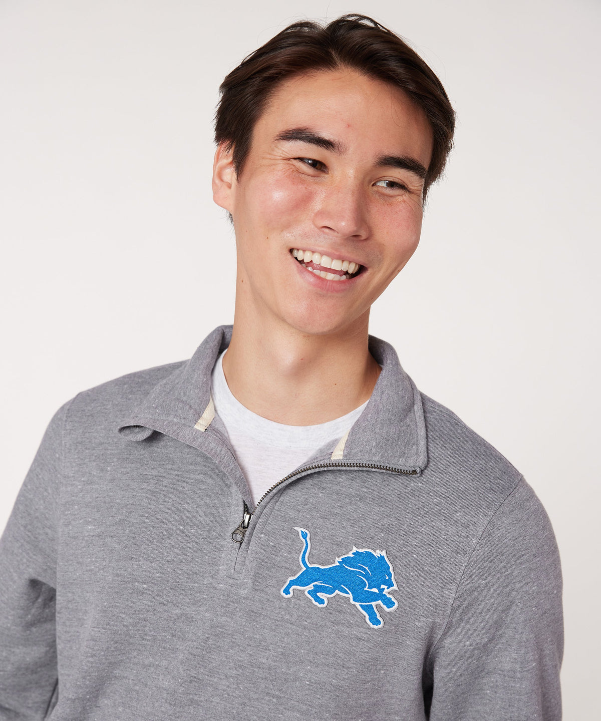 Detroit Lions '17 Applique Quarter Zip Pullover