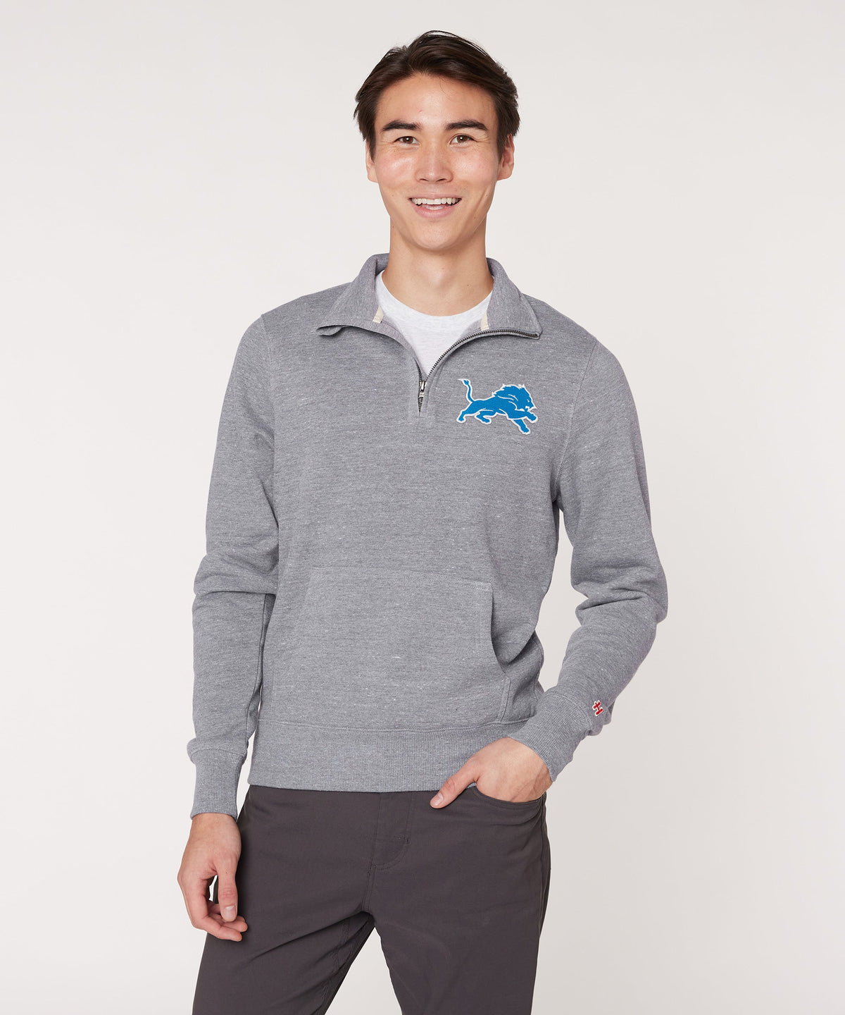 Detroit Lions '17 Applique Quarter Zip Pullover