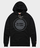 Detroit Pistons Logo Blackout Hoodie