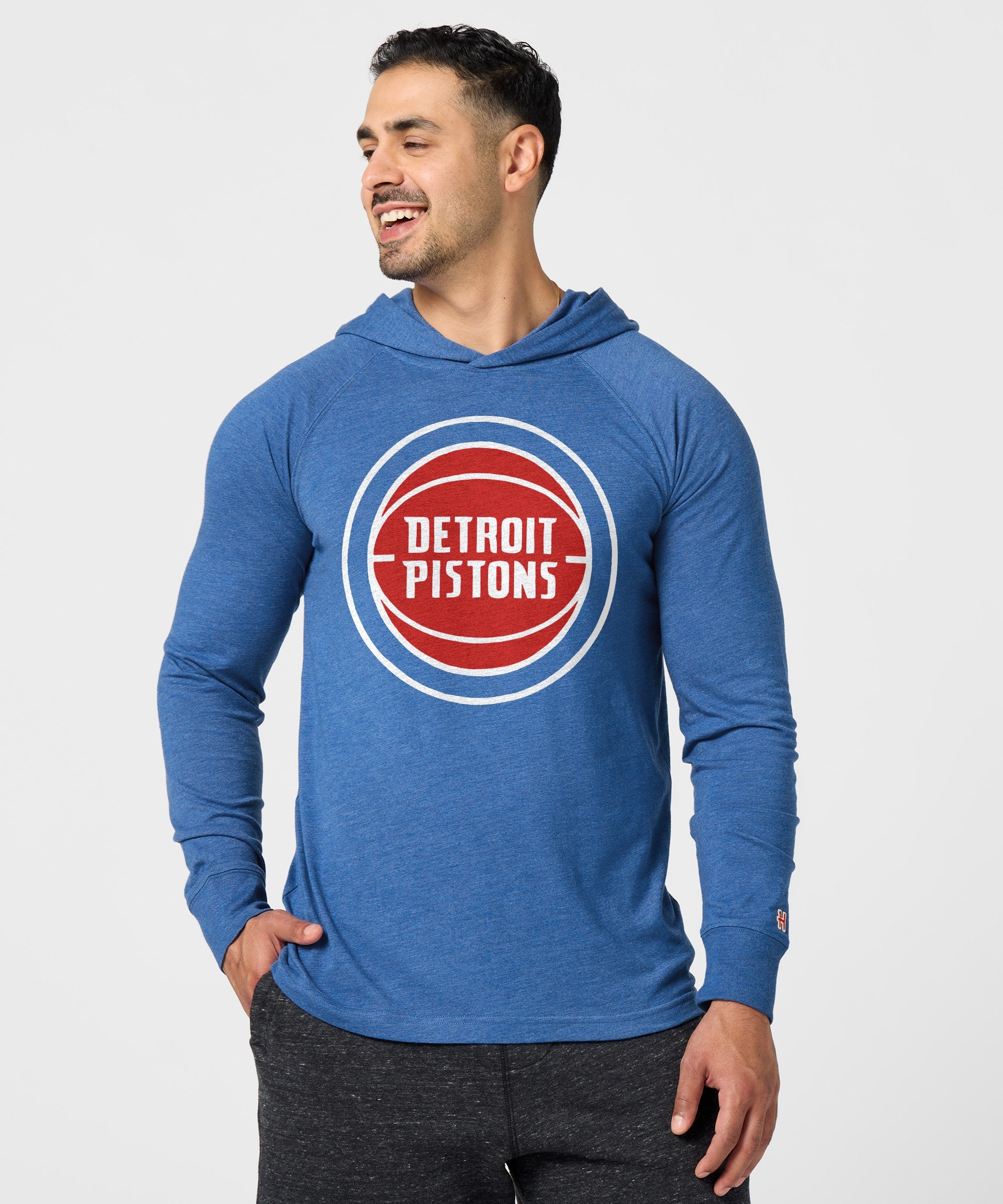 Detroit Pistons Logo Lightweight Hoodie