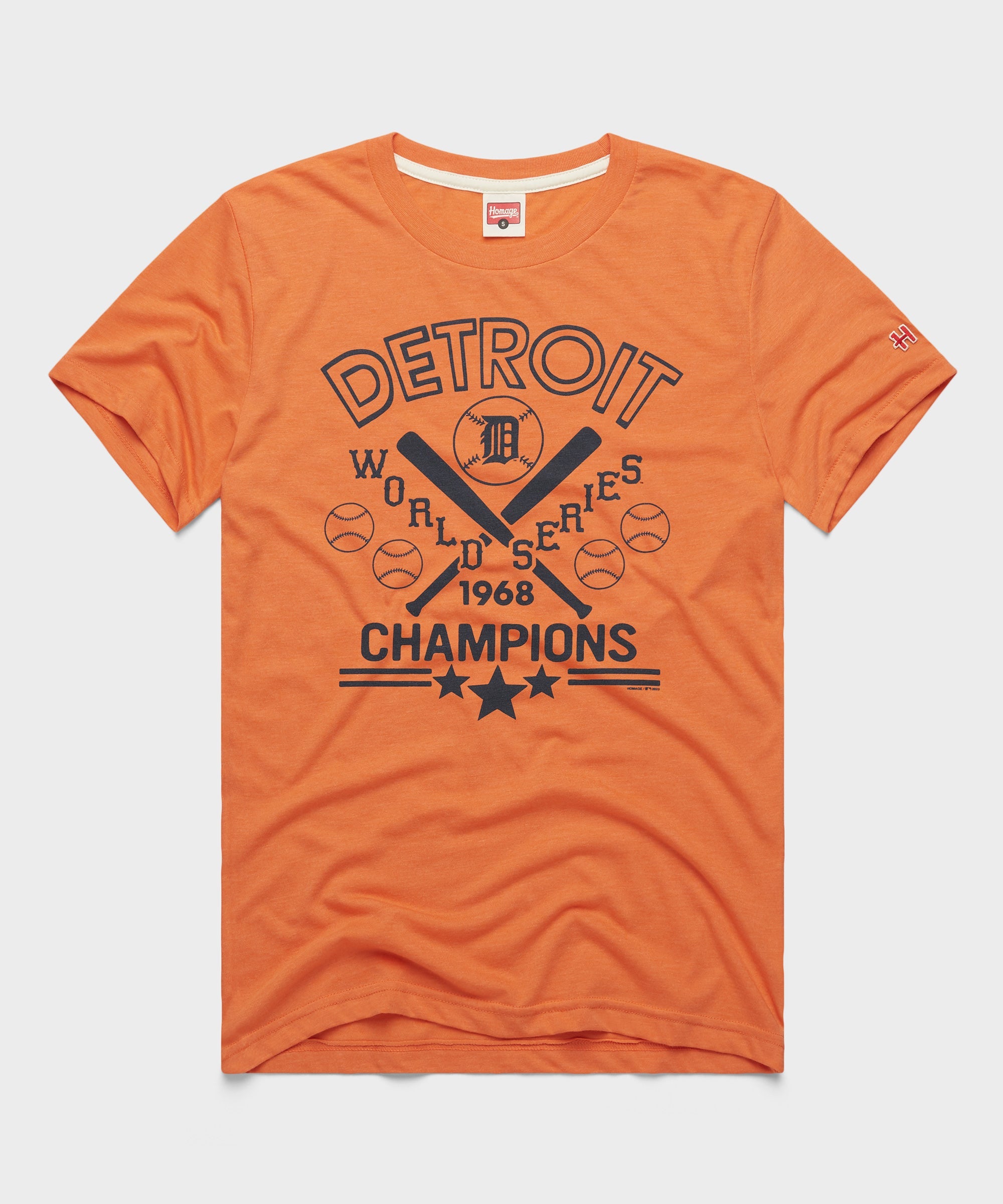 Detroit Tigers 1968 World Series Champs Orange