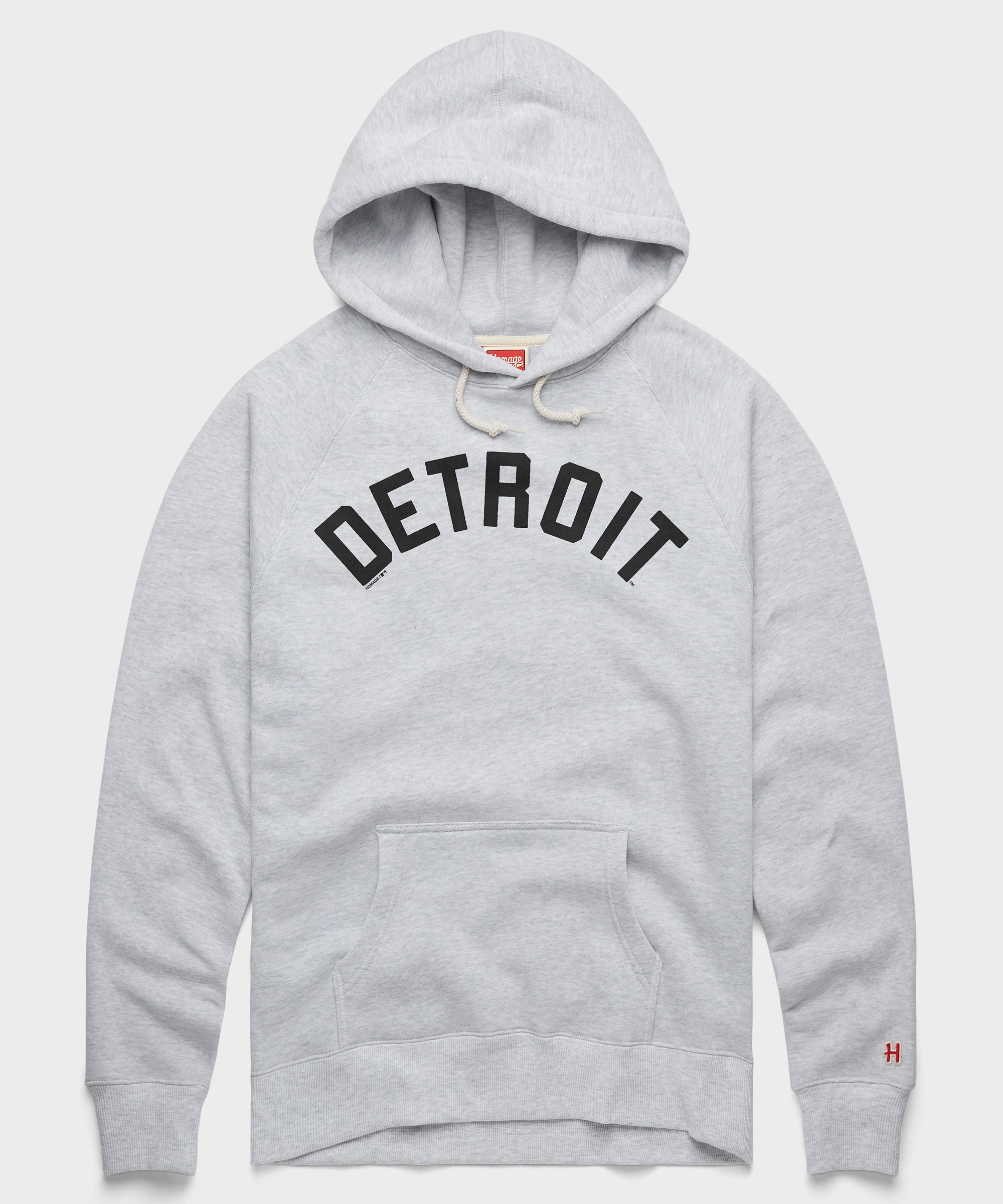Detroit Tigers Jersey Logo '01 Hoodie Ash