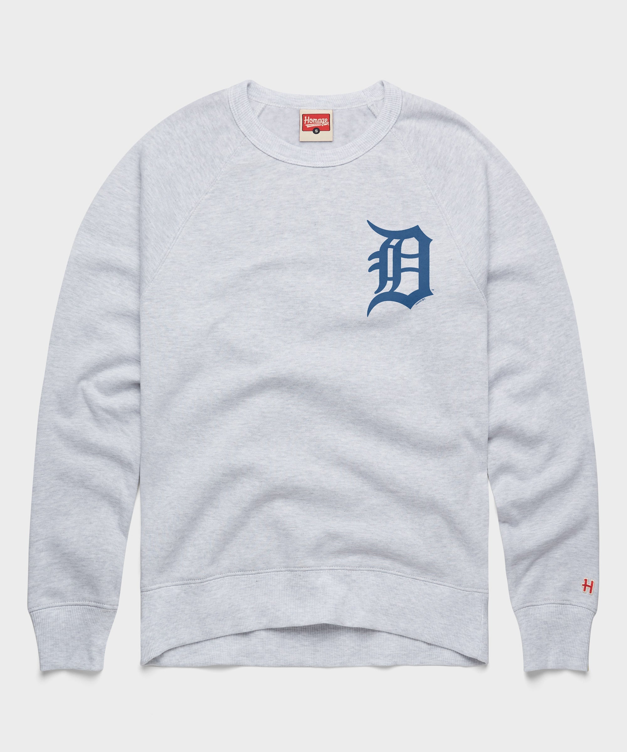 Detroit Tigers Jersey Logo '18 Crewneck Ash