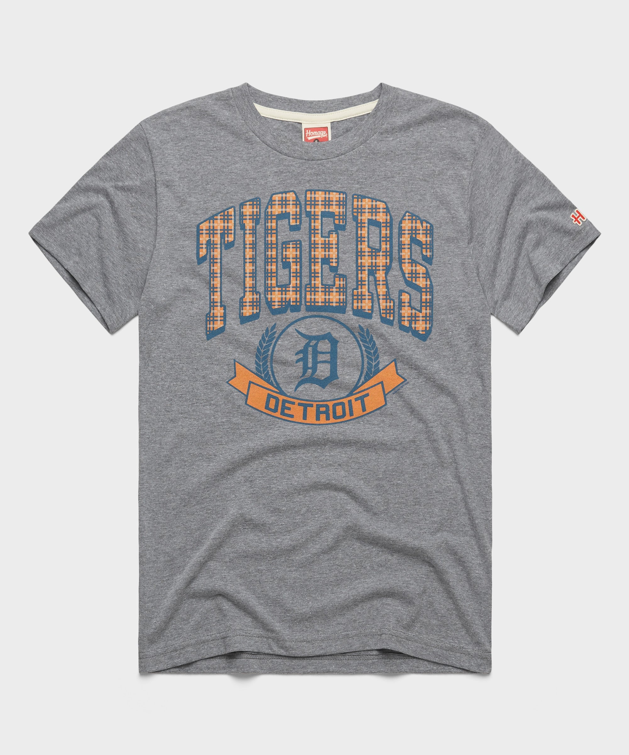 Detroit Tigers Plaid Grey