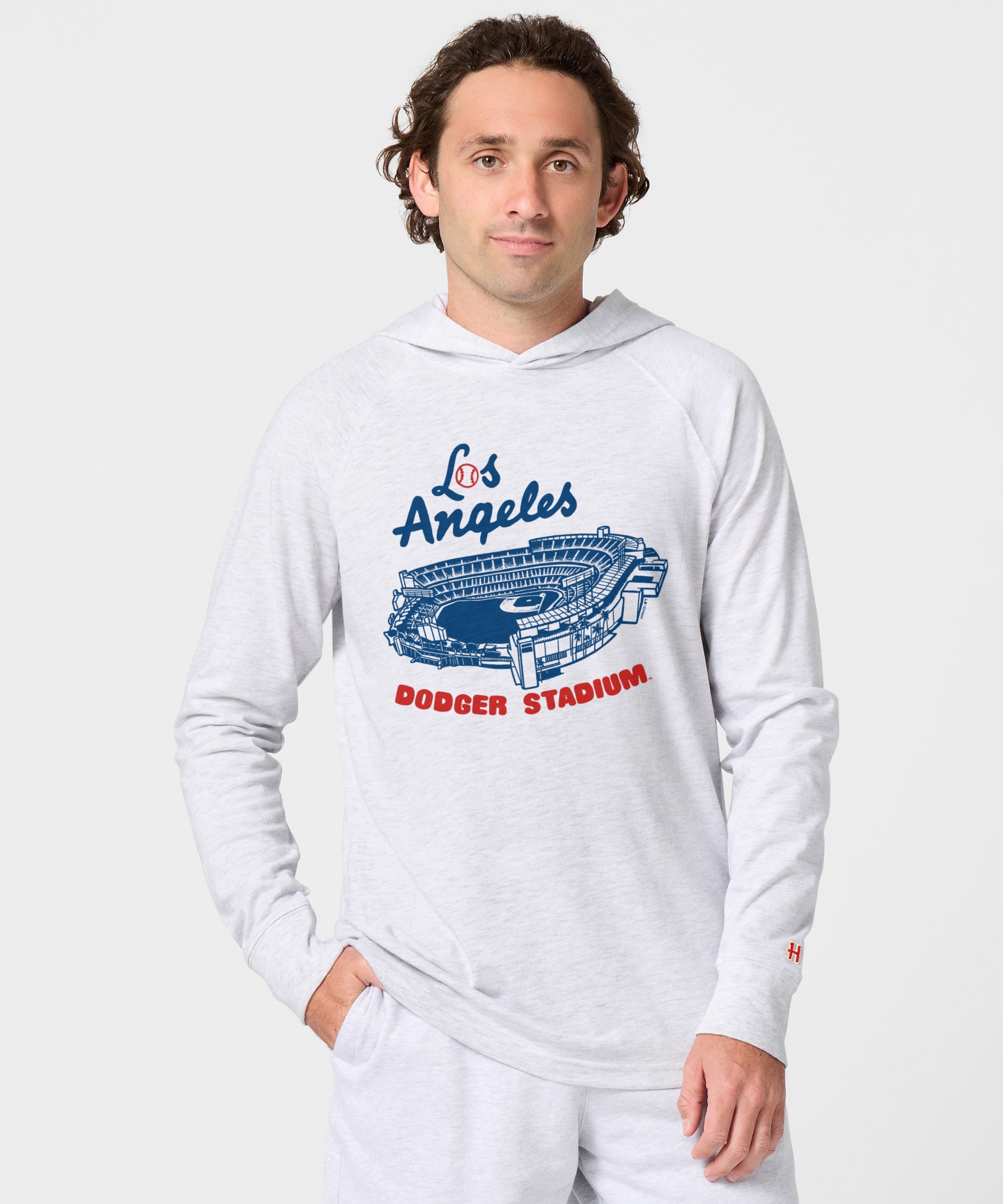Dodger Stadium Los Angeles Lightweight Hoodie