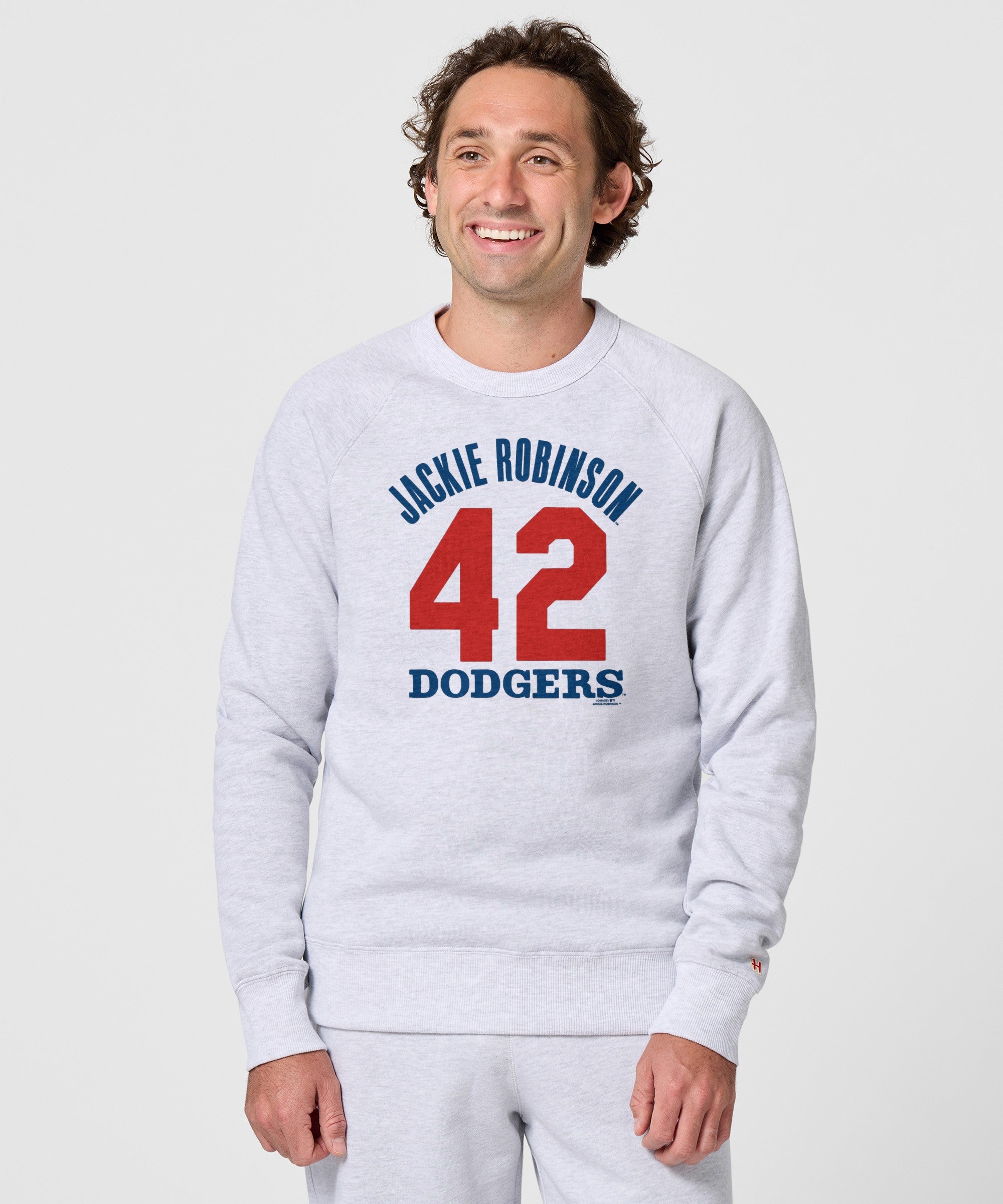 Dodgers Jackie Robinson 42 Crewneck