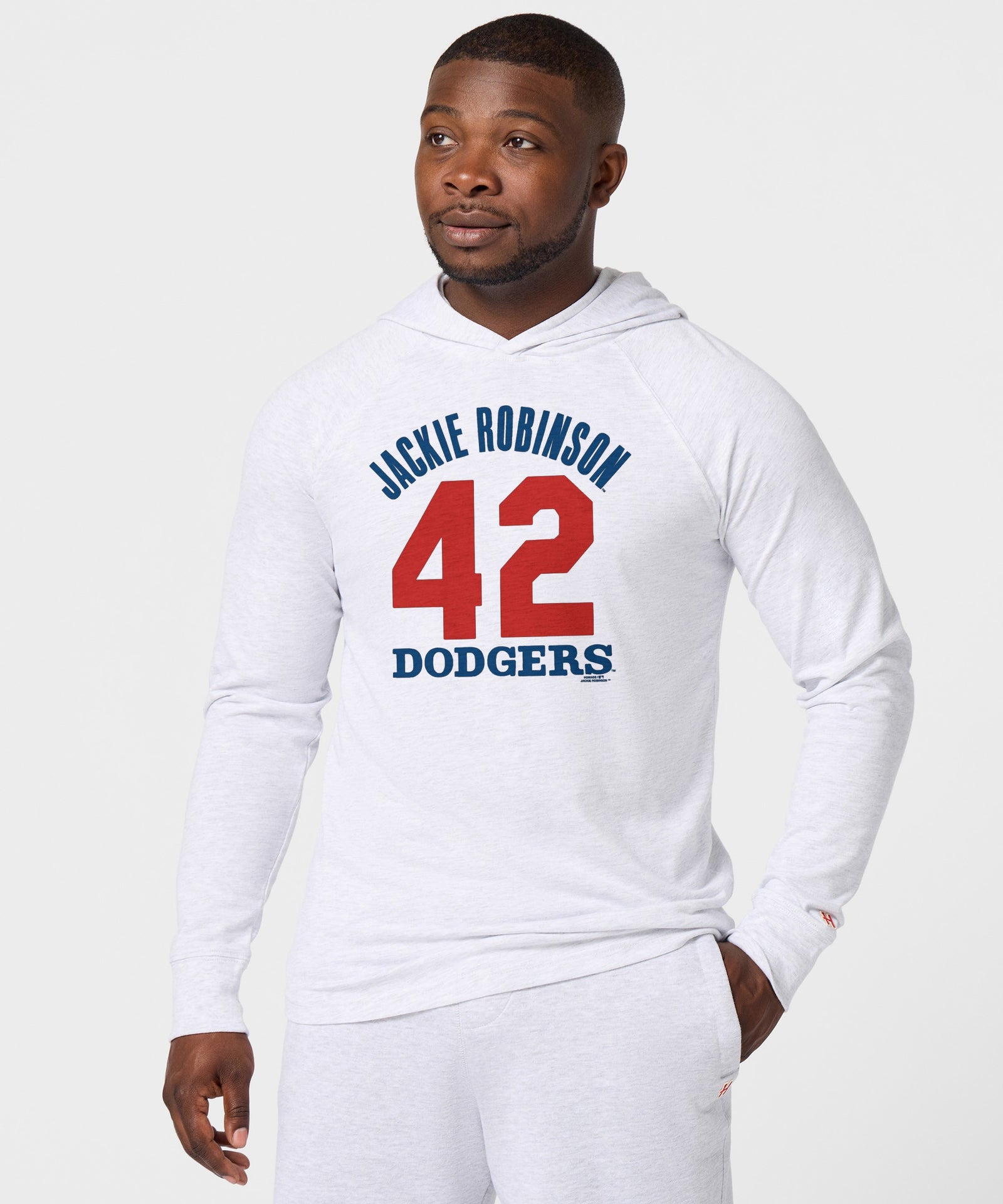 Dodgers Jackie Robinson 42 Lightweight Hoodie