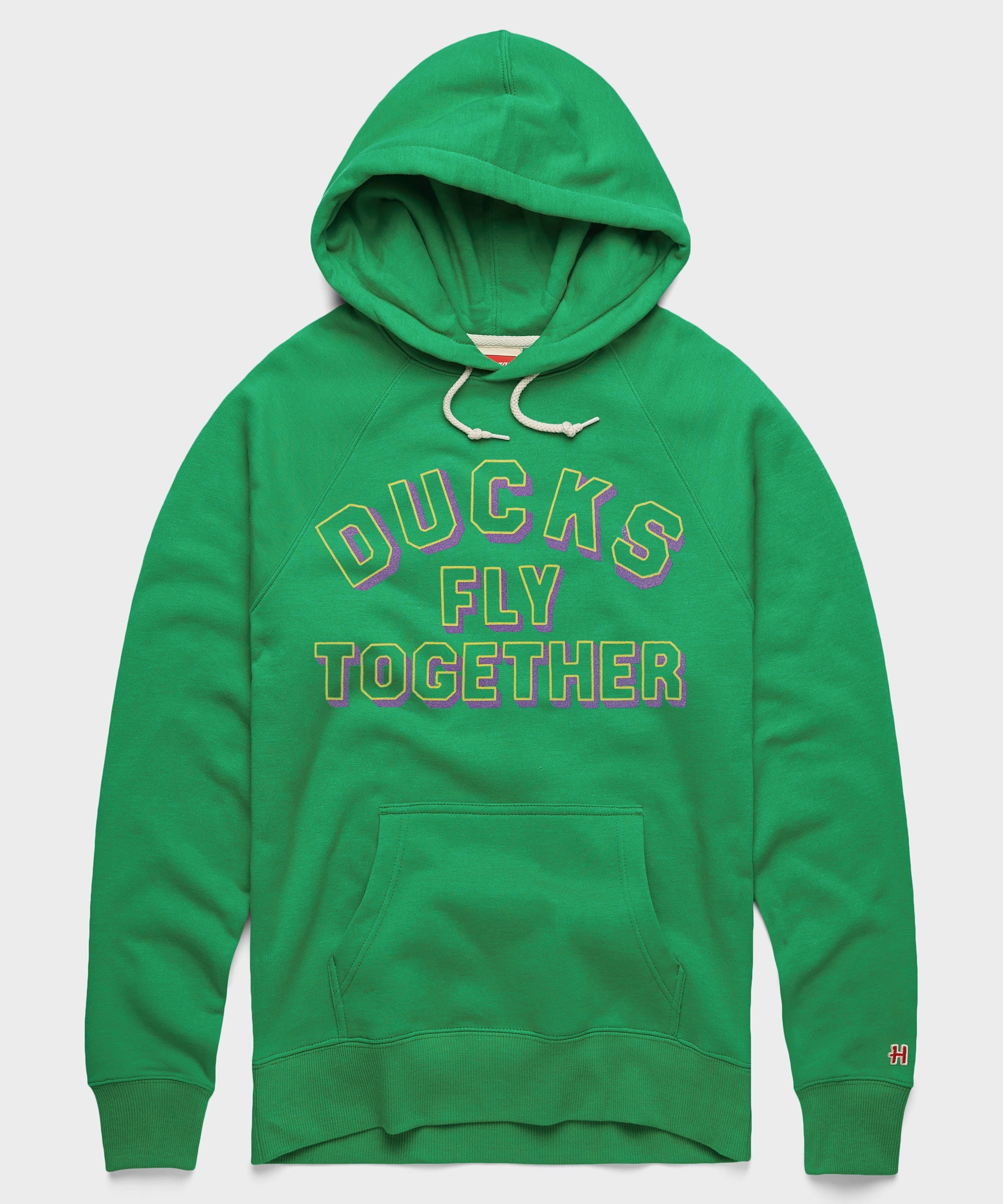 Ducks Fly Together Hoodie Green