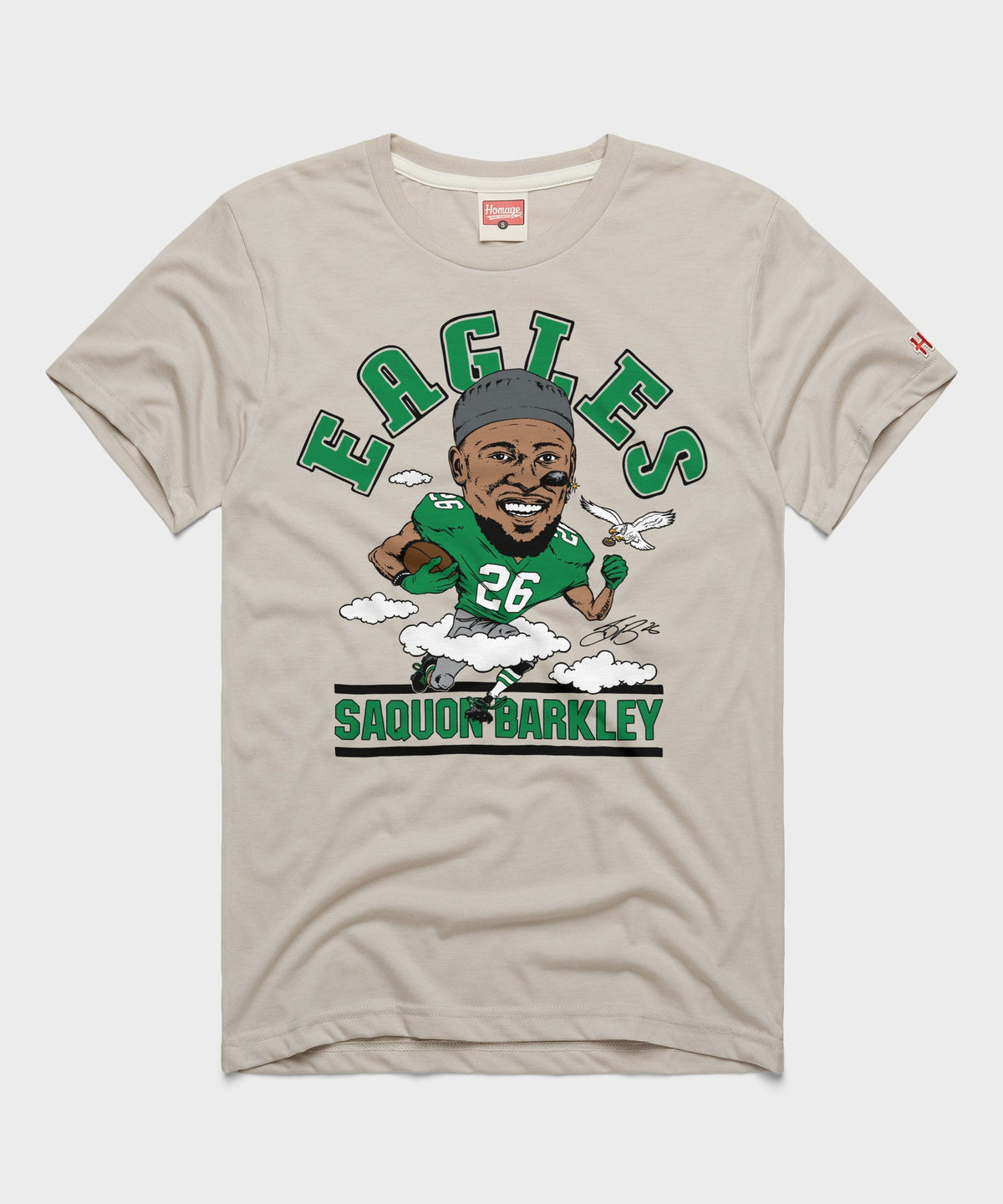 Eagles Saquon Barkley Signature Clouds