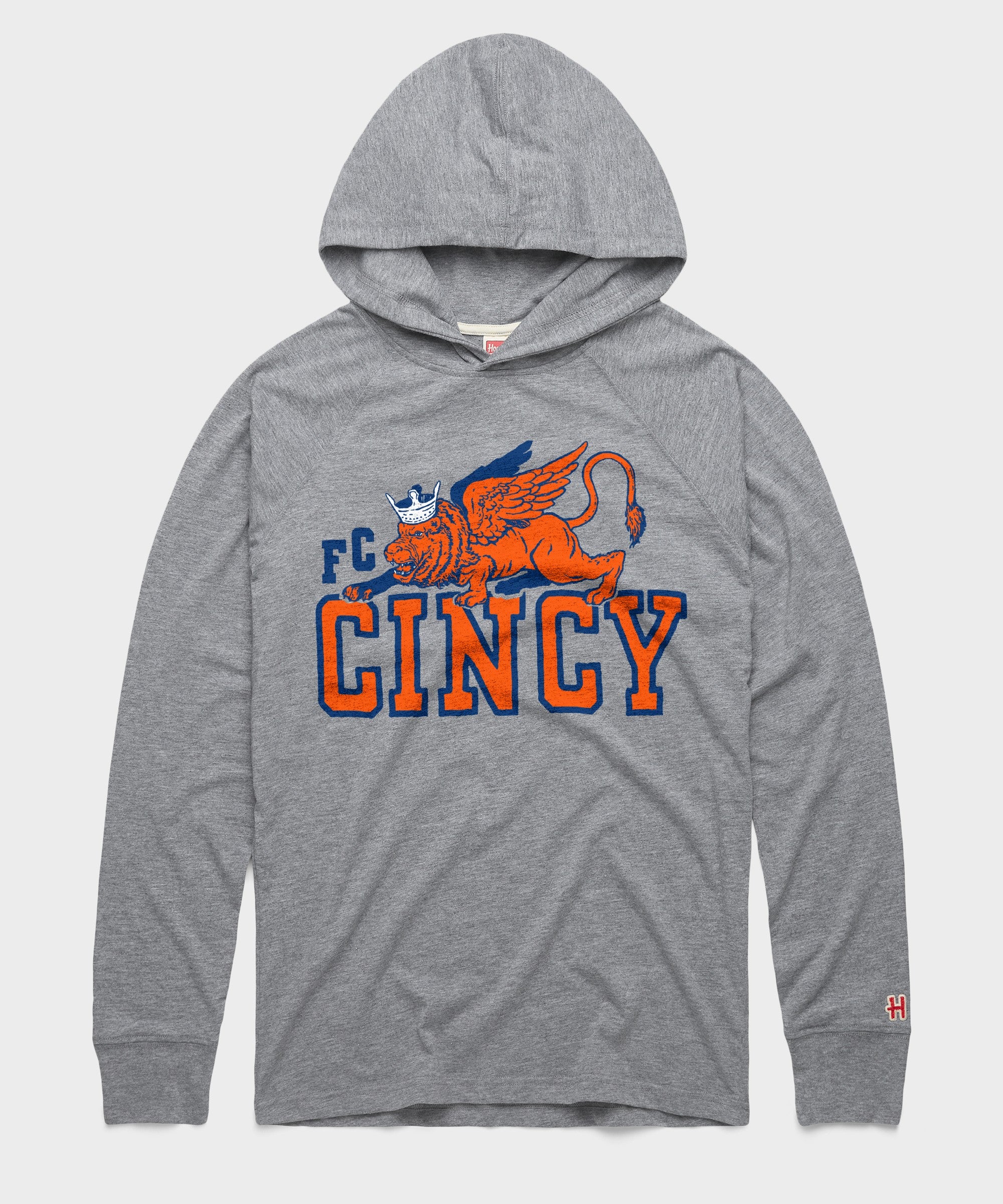 Fc Cincy Lion And Crown Lightweight Hoodie