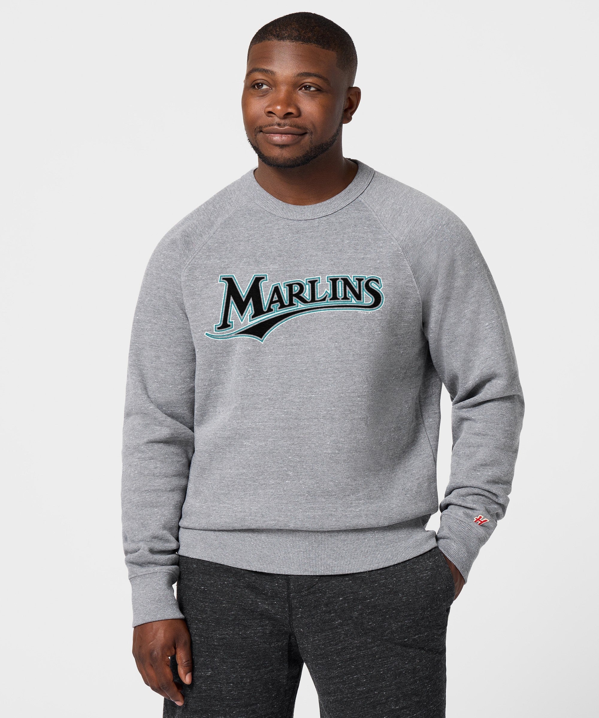 florida marlins jersey logo '93 crewneck