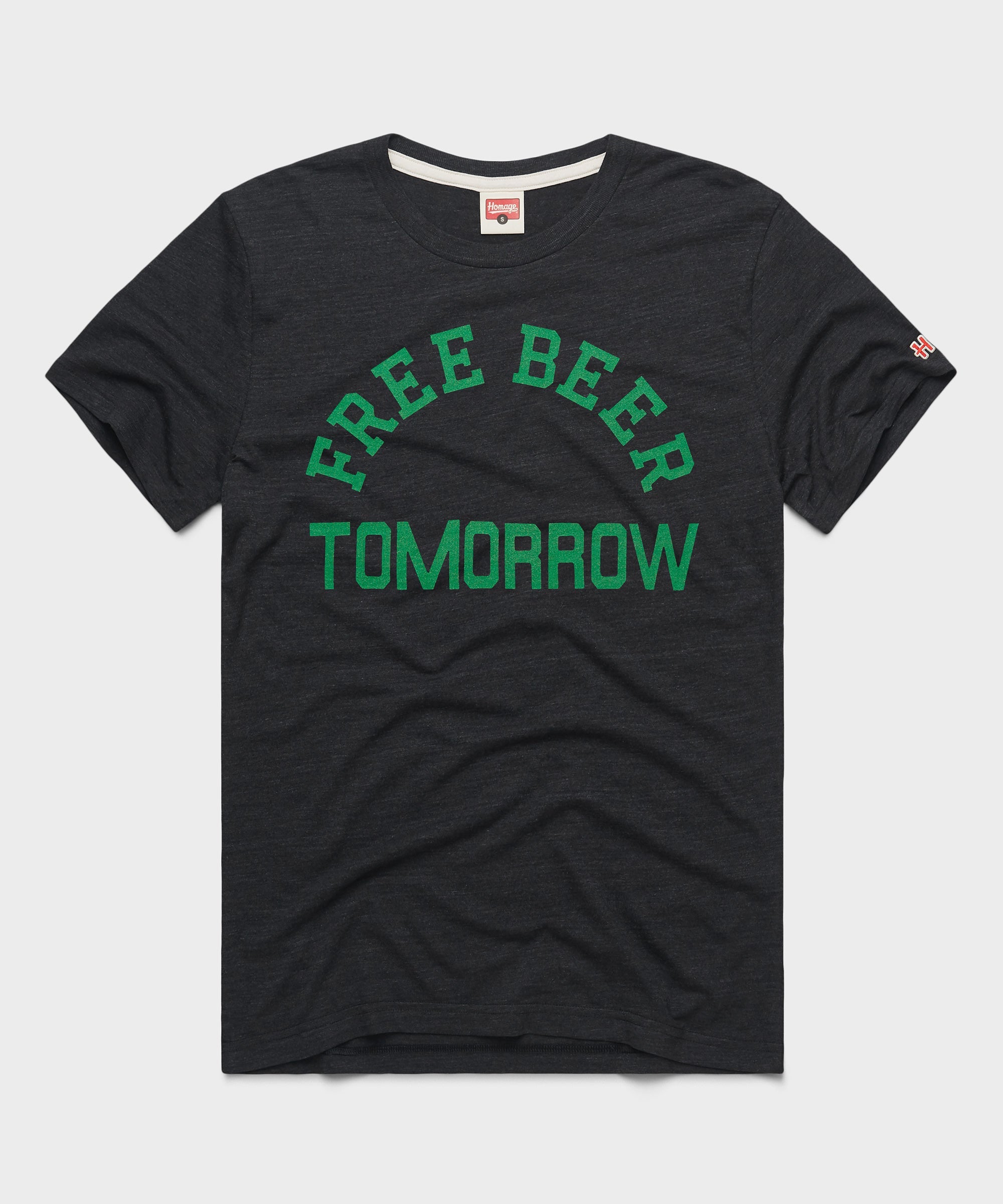 Free Beer Tomorrow Charcoal