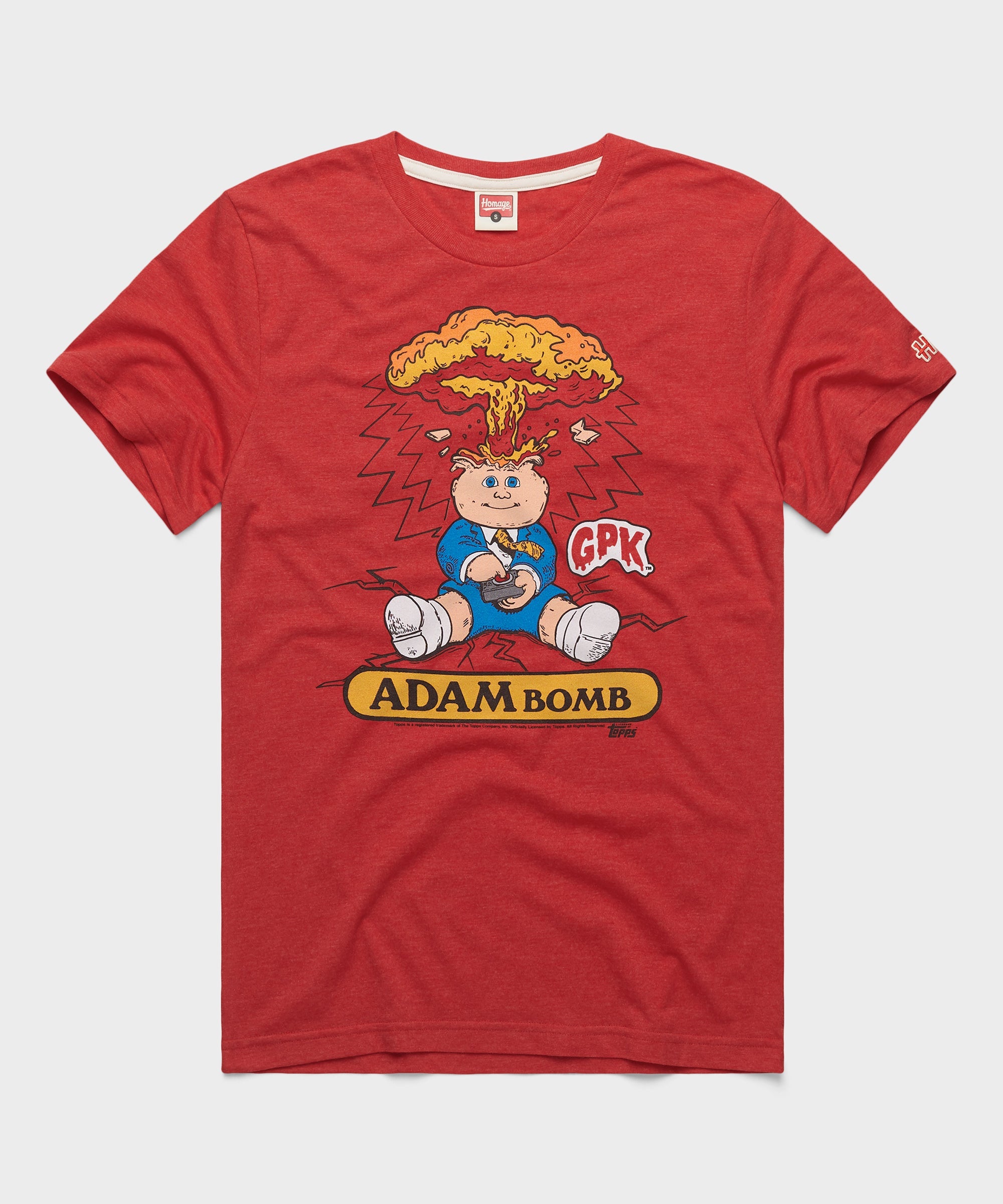 Garbage Pail Kids Adam Bomb Red
